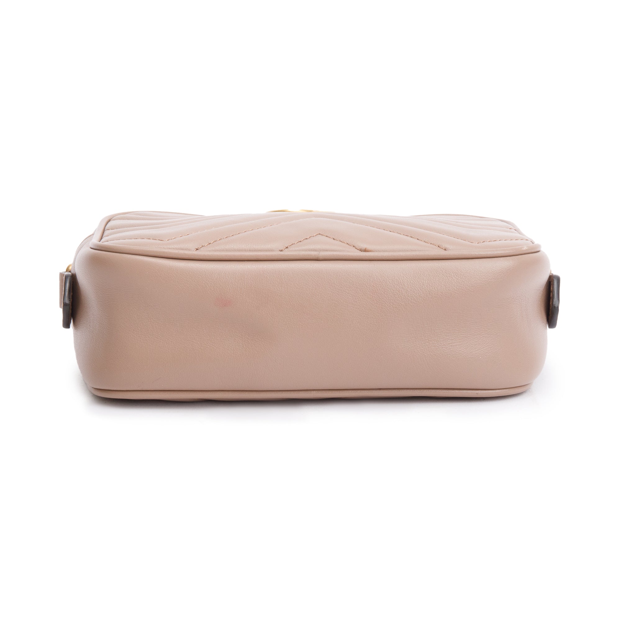 Gucci Beige GG Marmont Matelasse Mini Shoulder Bag