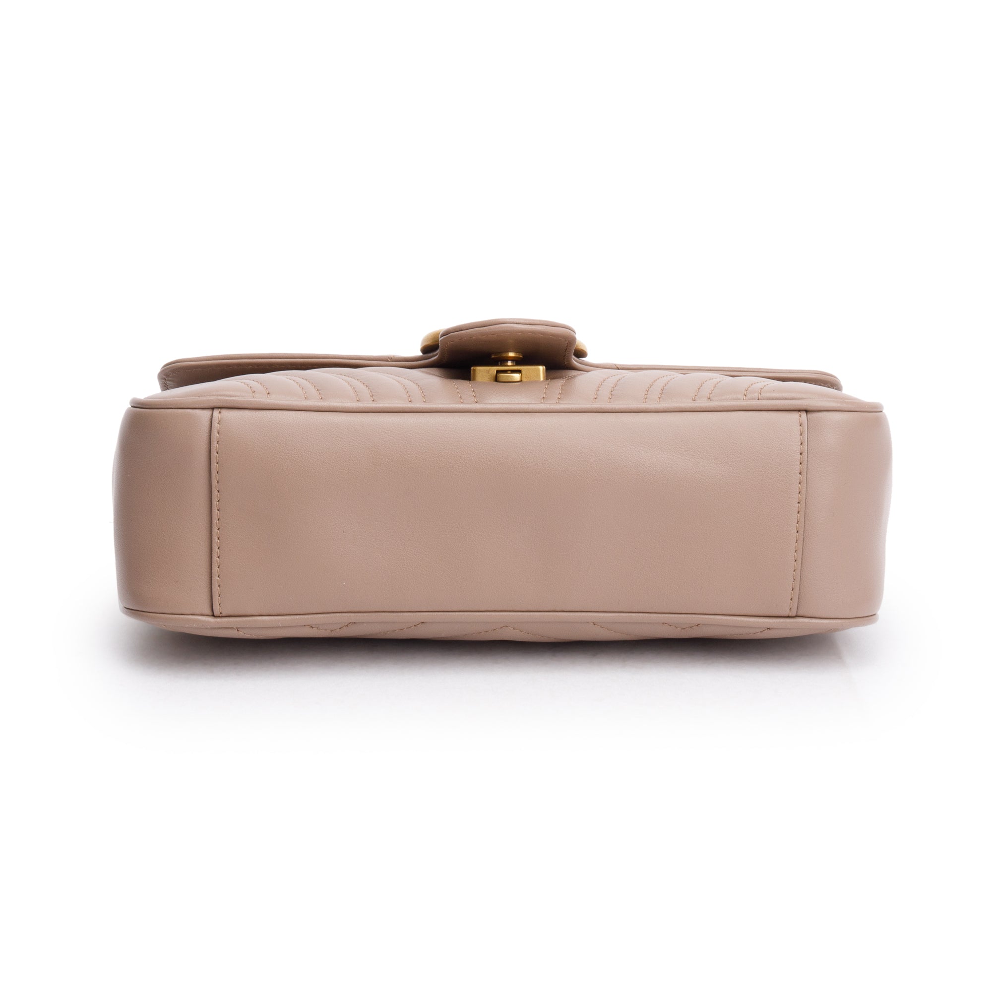 Gucci Beige GG Marmont Matelasse Small Shoulder Bag