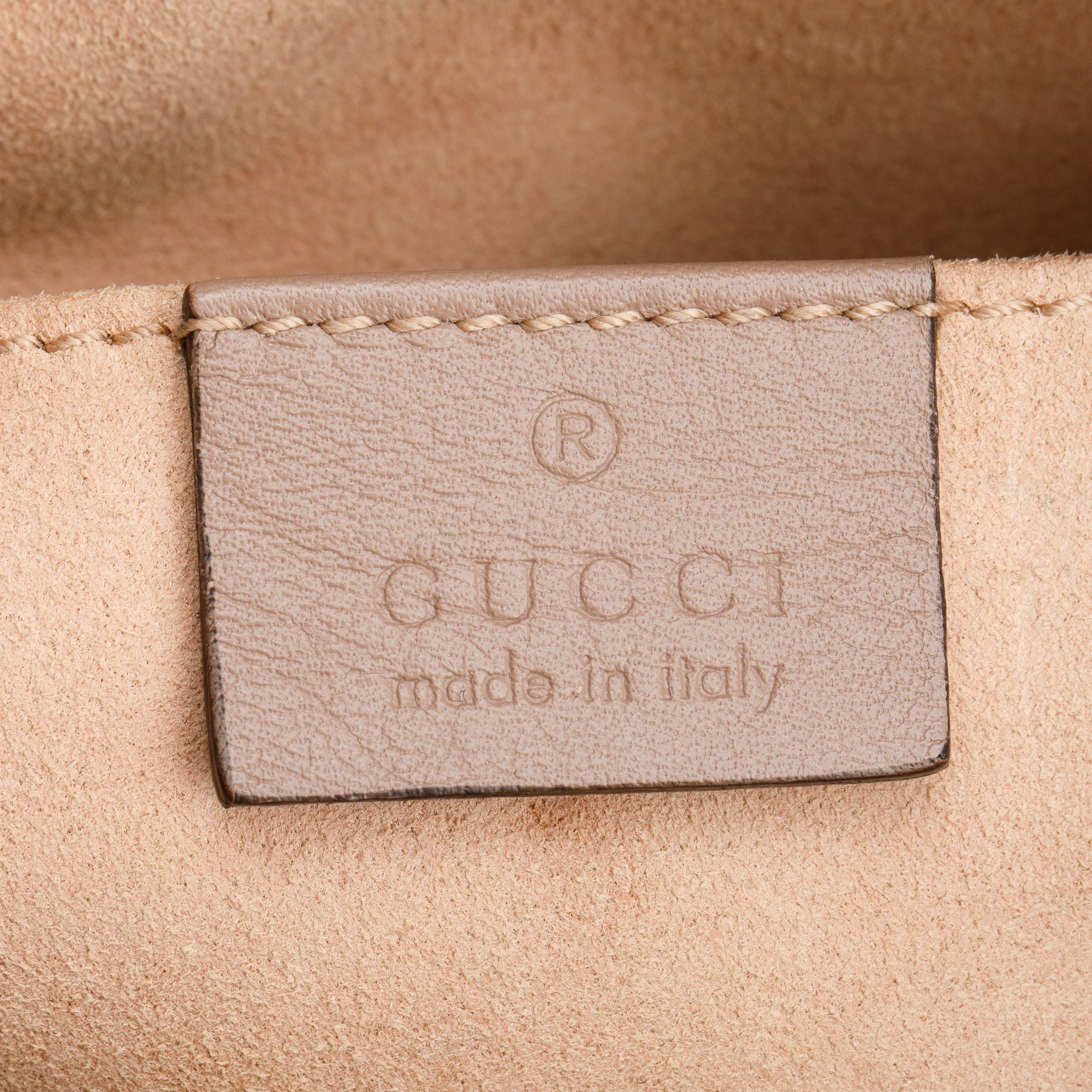 Gucci Beige GG Marmont Pearly GG Small Shoulder Bag