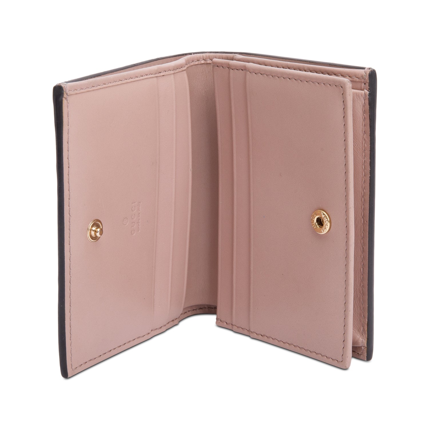 Gucci Beige GG Signature Leather Card Case Wallet