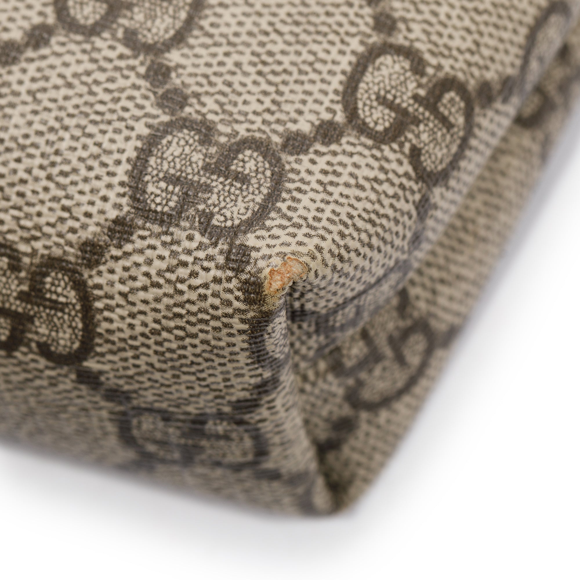 Gucci Beige GG Supreme Web Messenger Bag