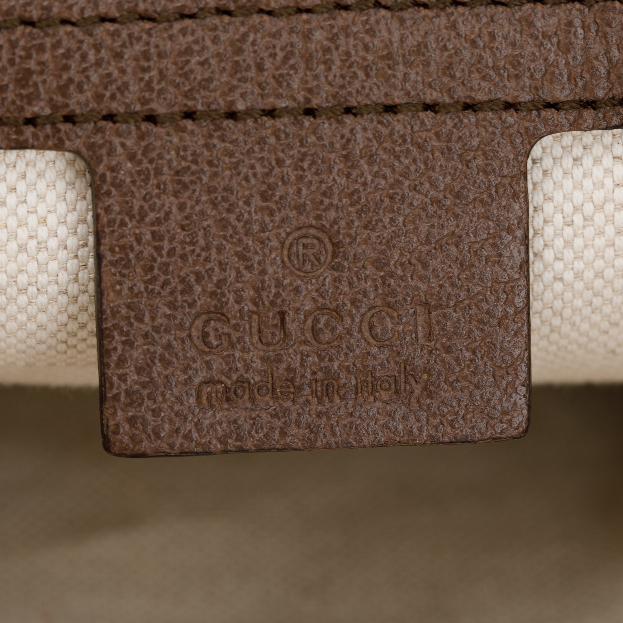 Gucci Beige GG Supreme Web Small Ophidia Half Moon Hobo