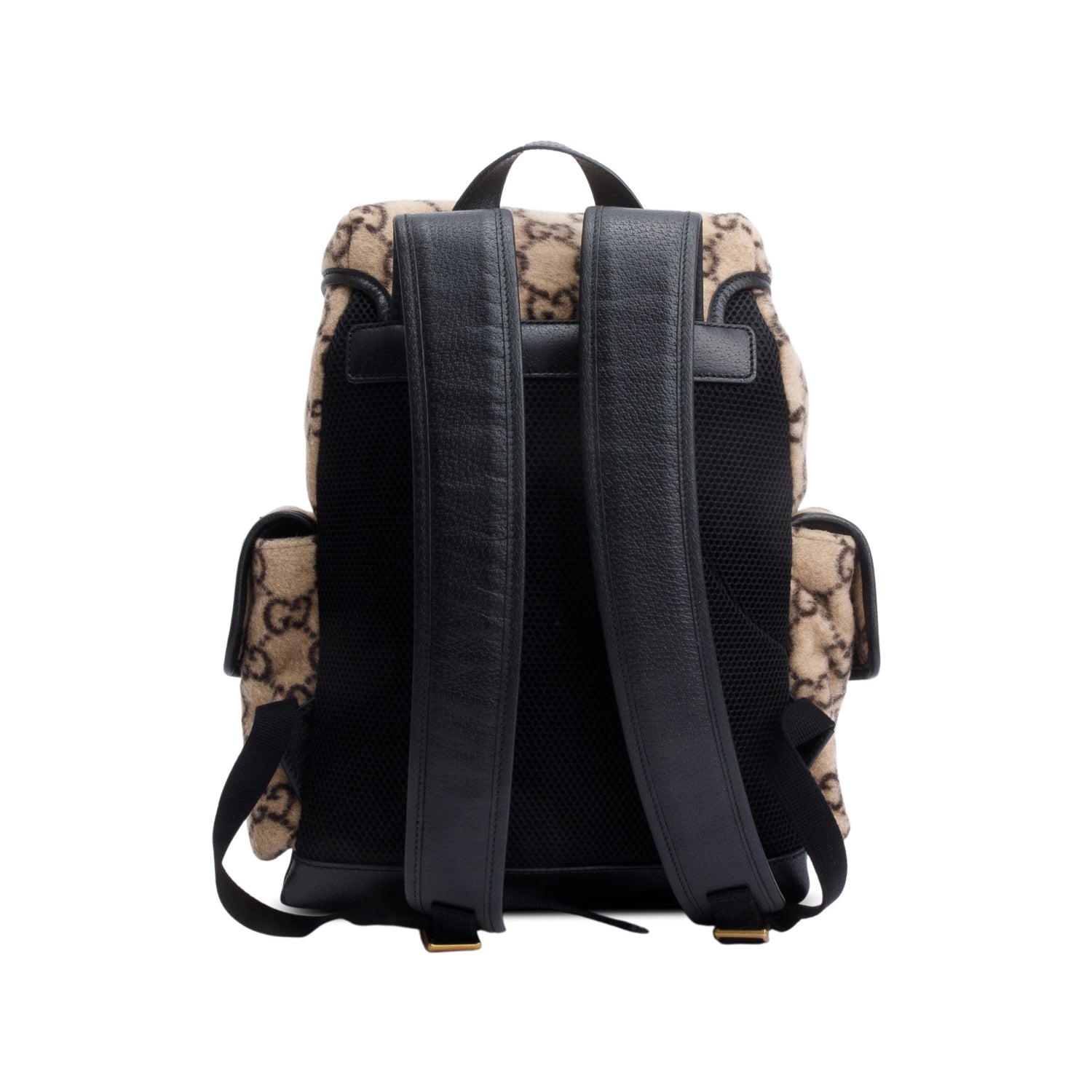 Gucci Beige GG Wool Backpack