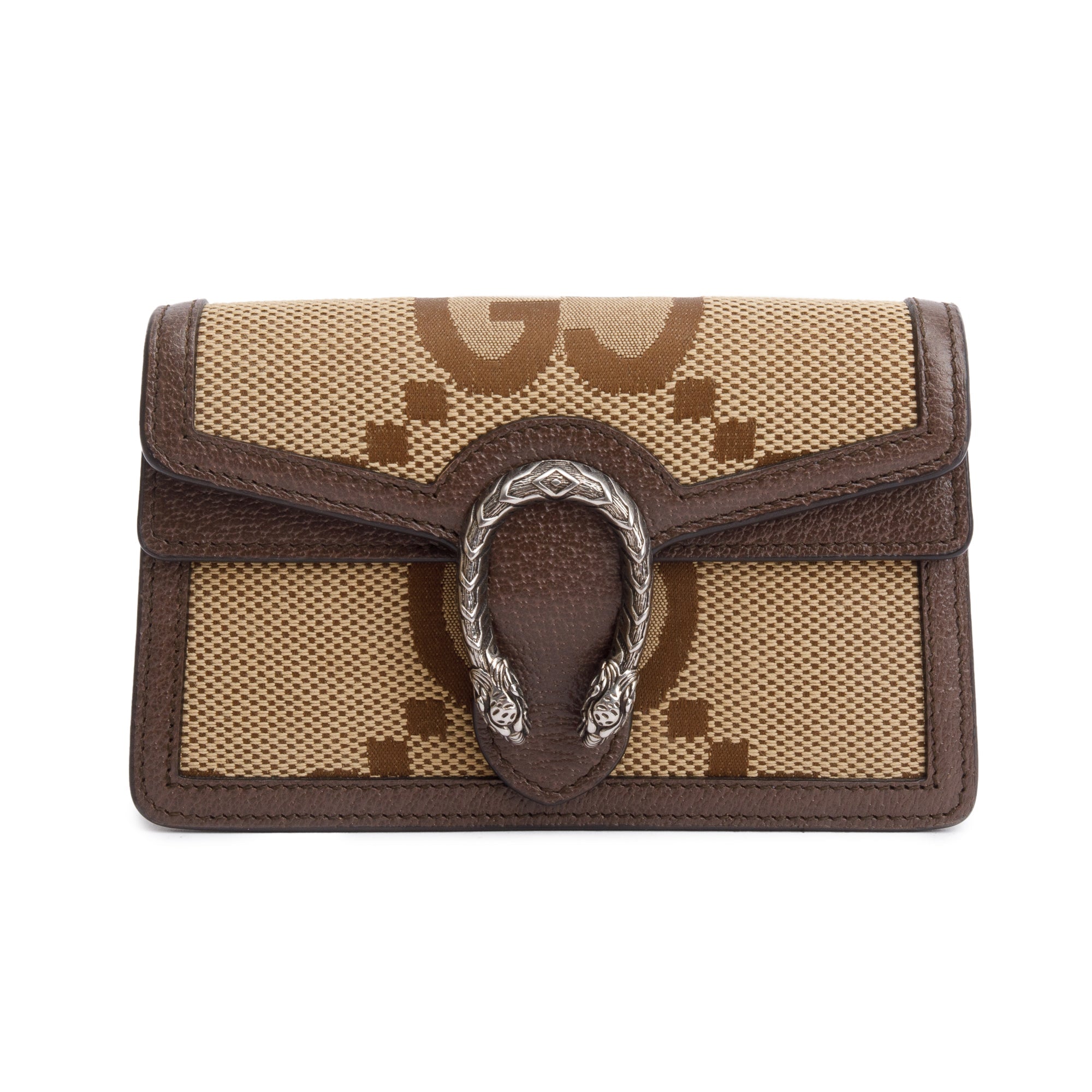 Gucci Beige Jumbo GG Canvas Dionysus Super Mini Bag