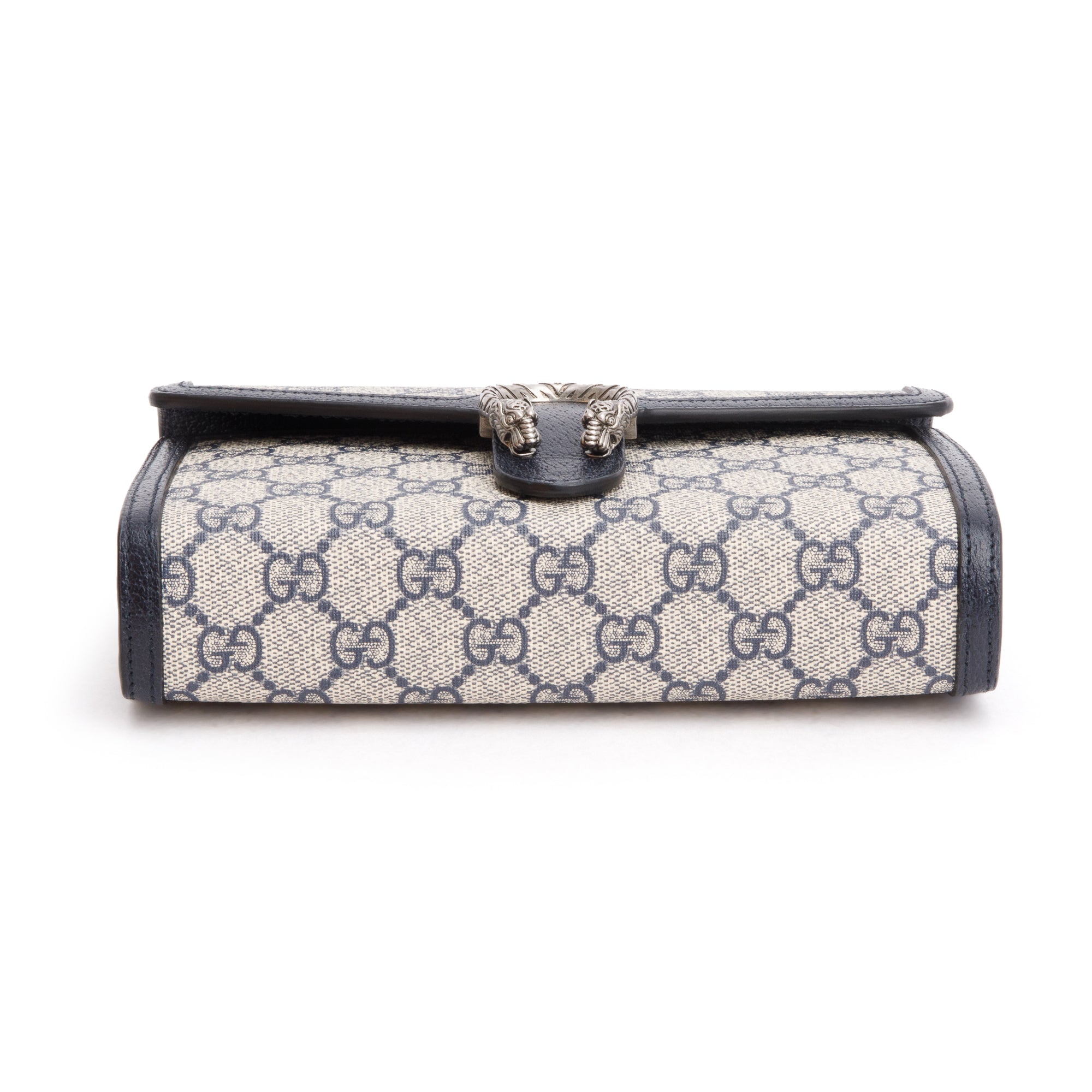 Gucci Beige/Blue Dionysus GG Supreme Wallet on Chain w/ Box