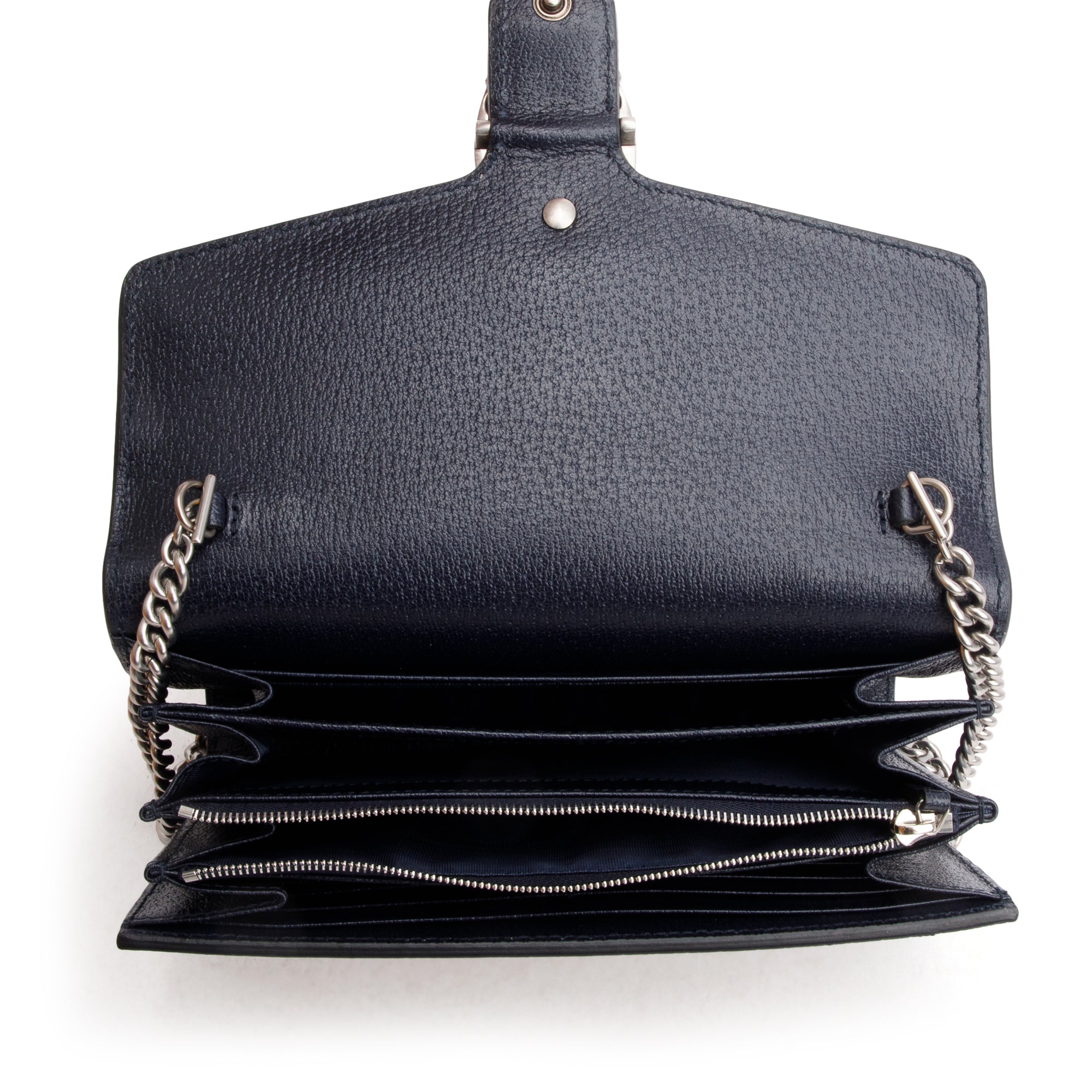 Gucci Beige/Blue Dionysus GG Supreme Wallet on Chain w/ Box