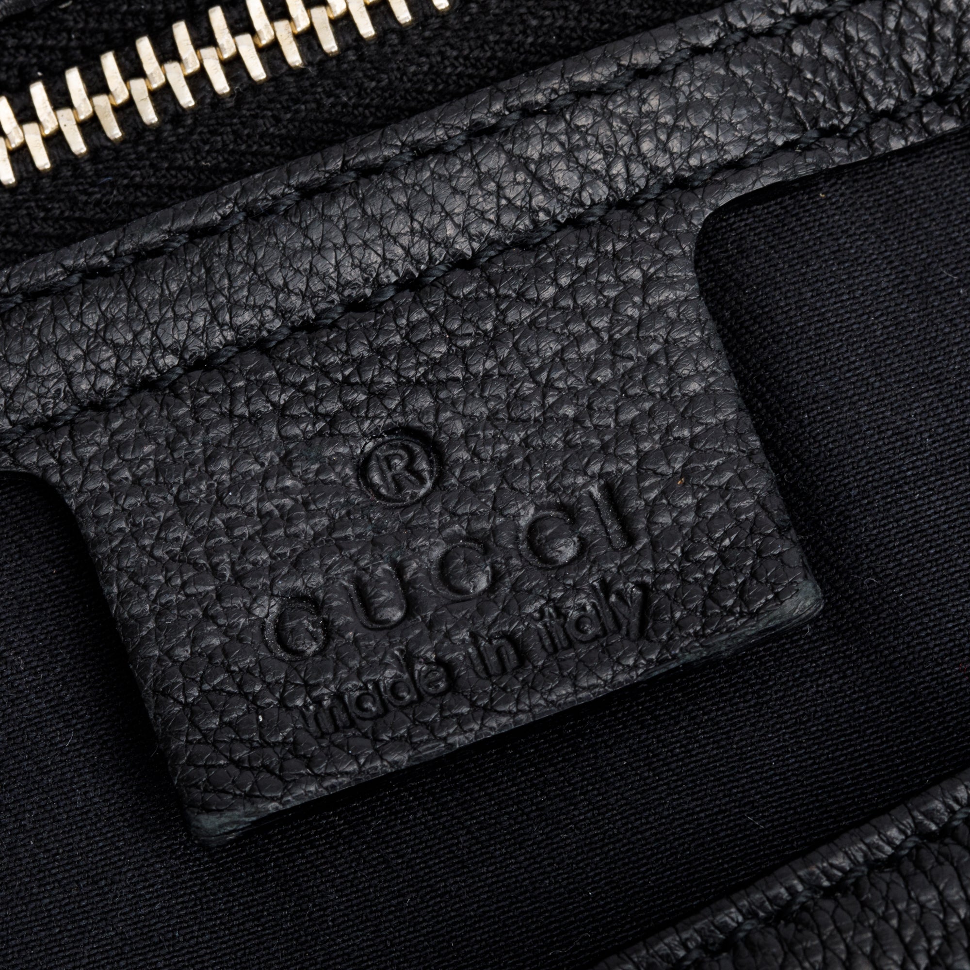 Gucci Black Calfskin Leather Blondie Flap Shoulder Bag