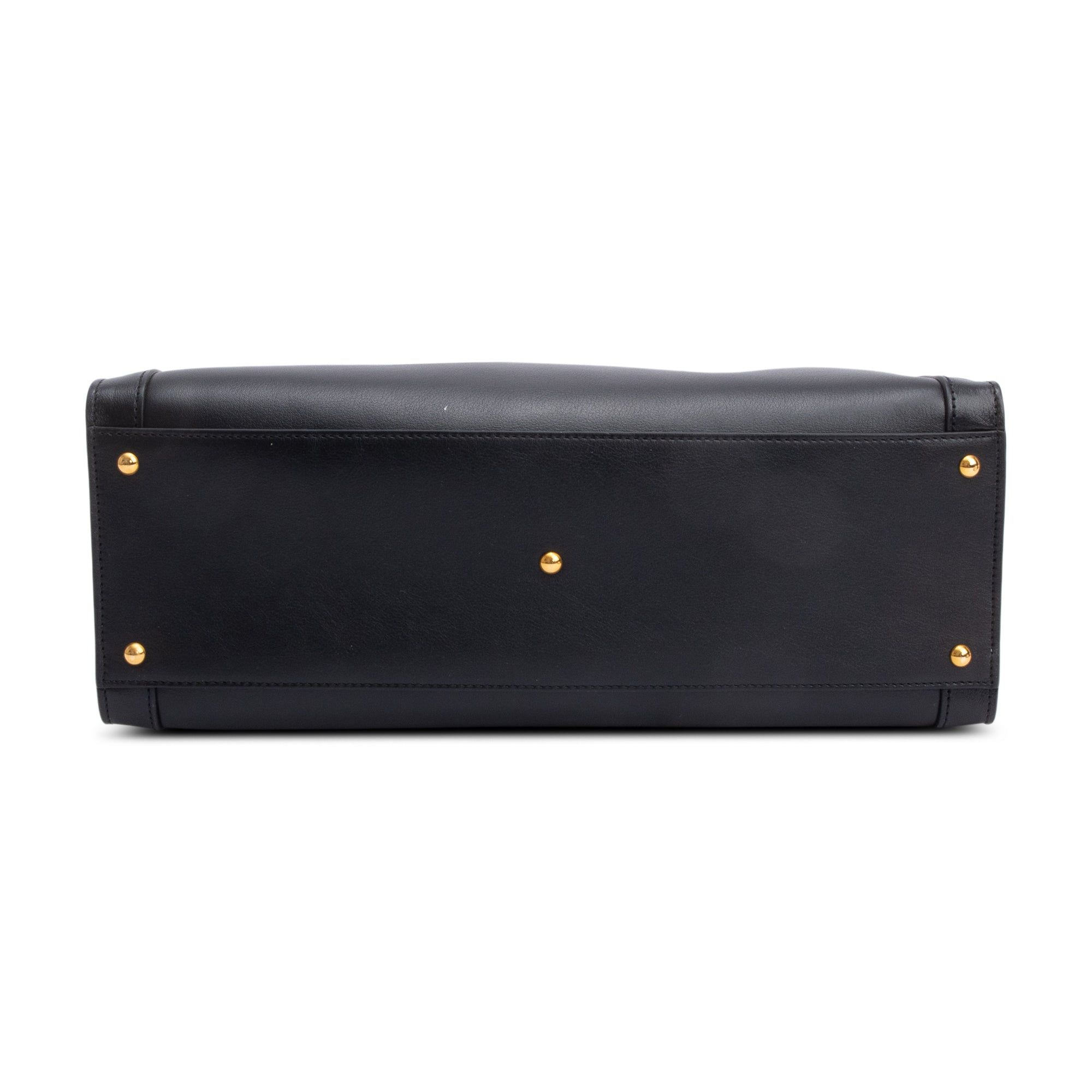 Gucci Black Calfskin Leather Diana Medium Tote Bag w/ Straps