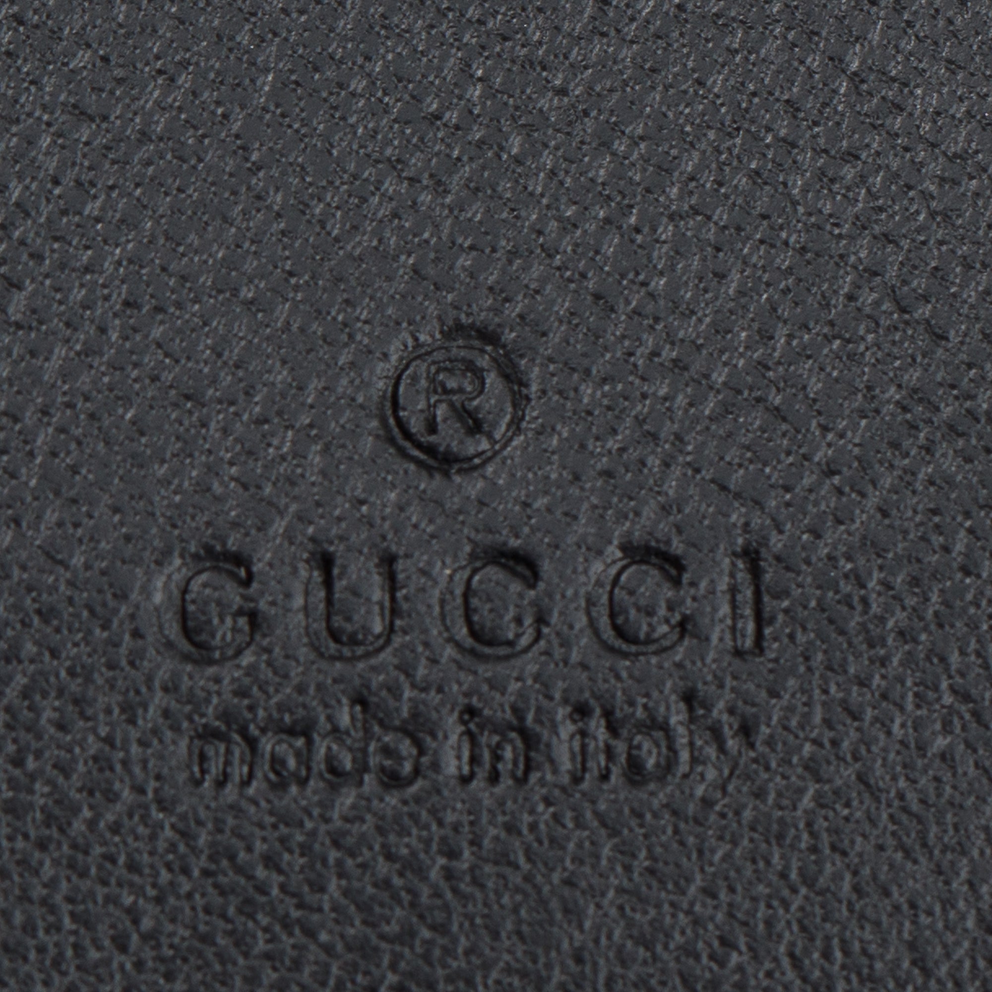 Gucci Black Calfskin Leather GG Marmont Mini Bucket Bag