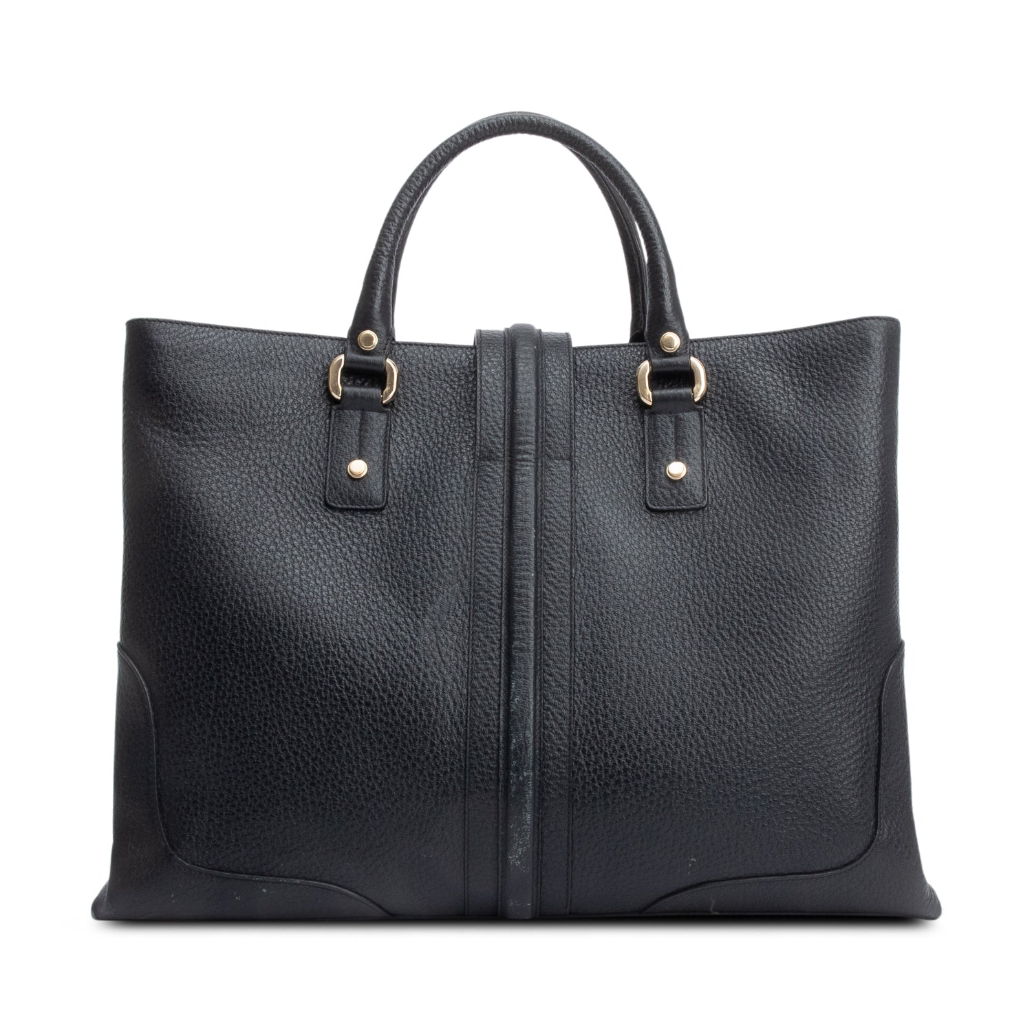 Gucci Black Calfskin Leather Large Junco Tote