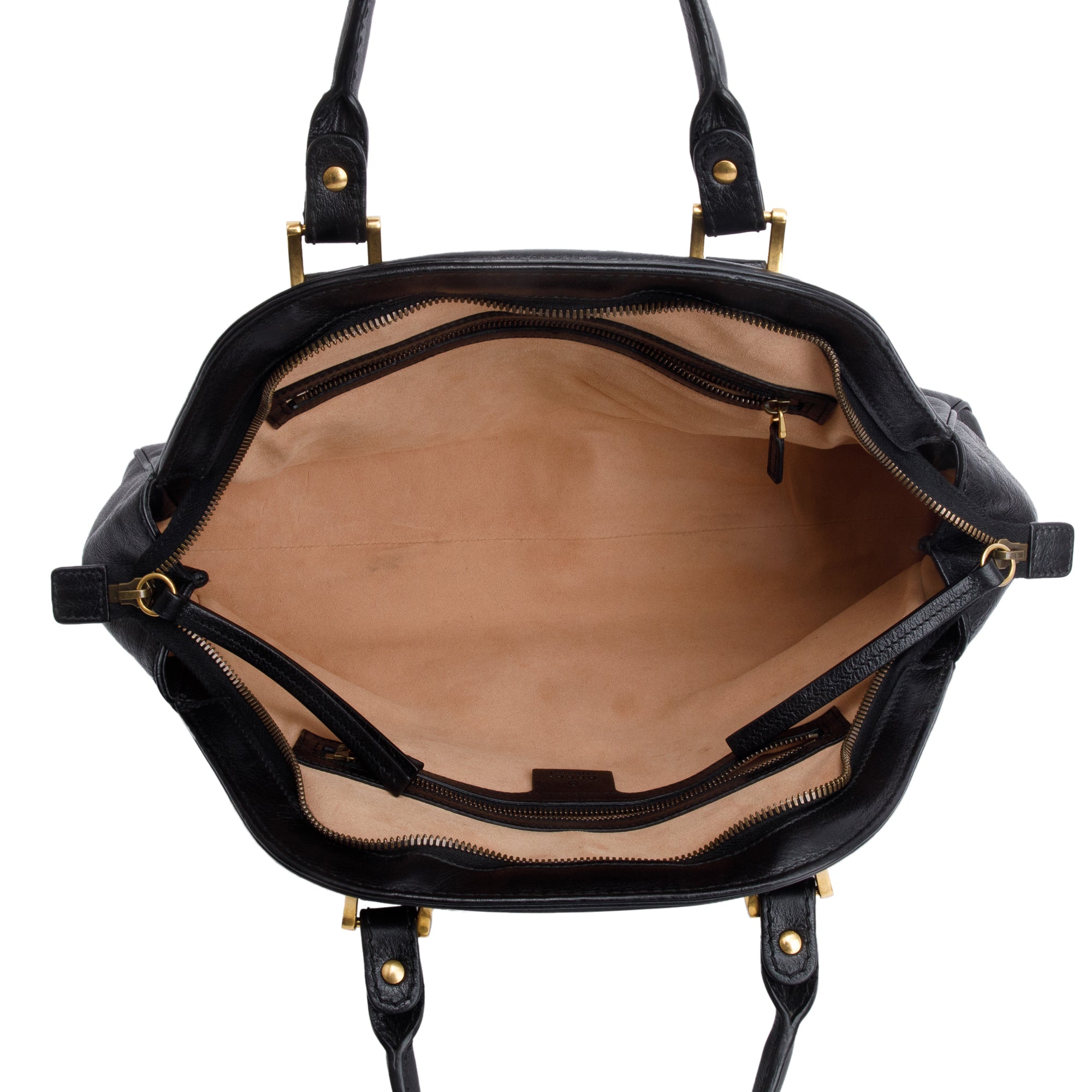 Gucci Black Calfskin Leather Medium RE(Belle) Shoulder Bag w/ Strap