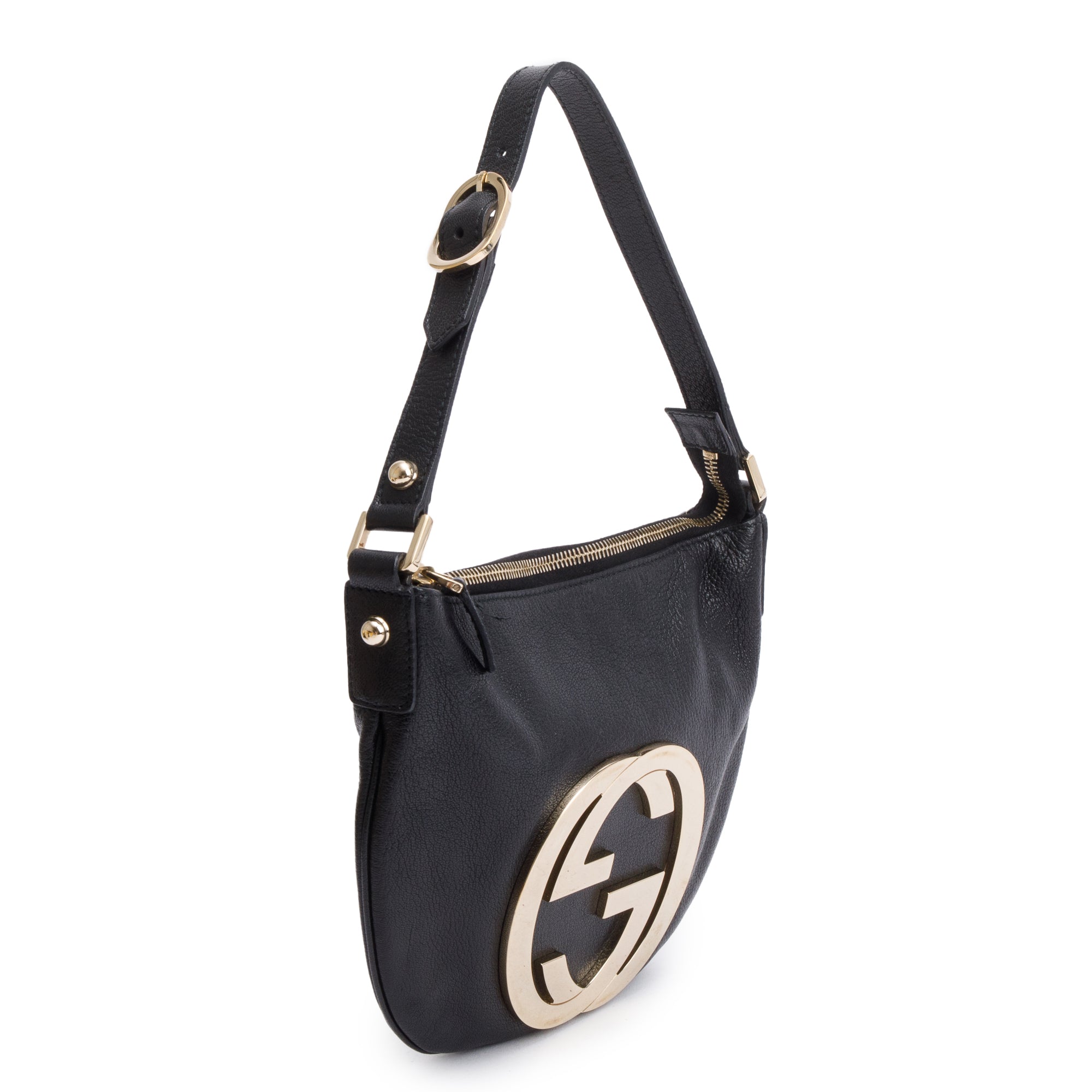 Gucci Black Calfskin Leather Mini Blondie Shoulder Bag