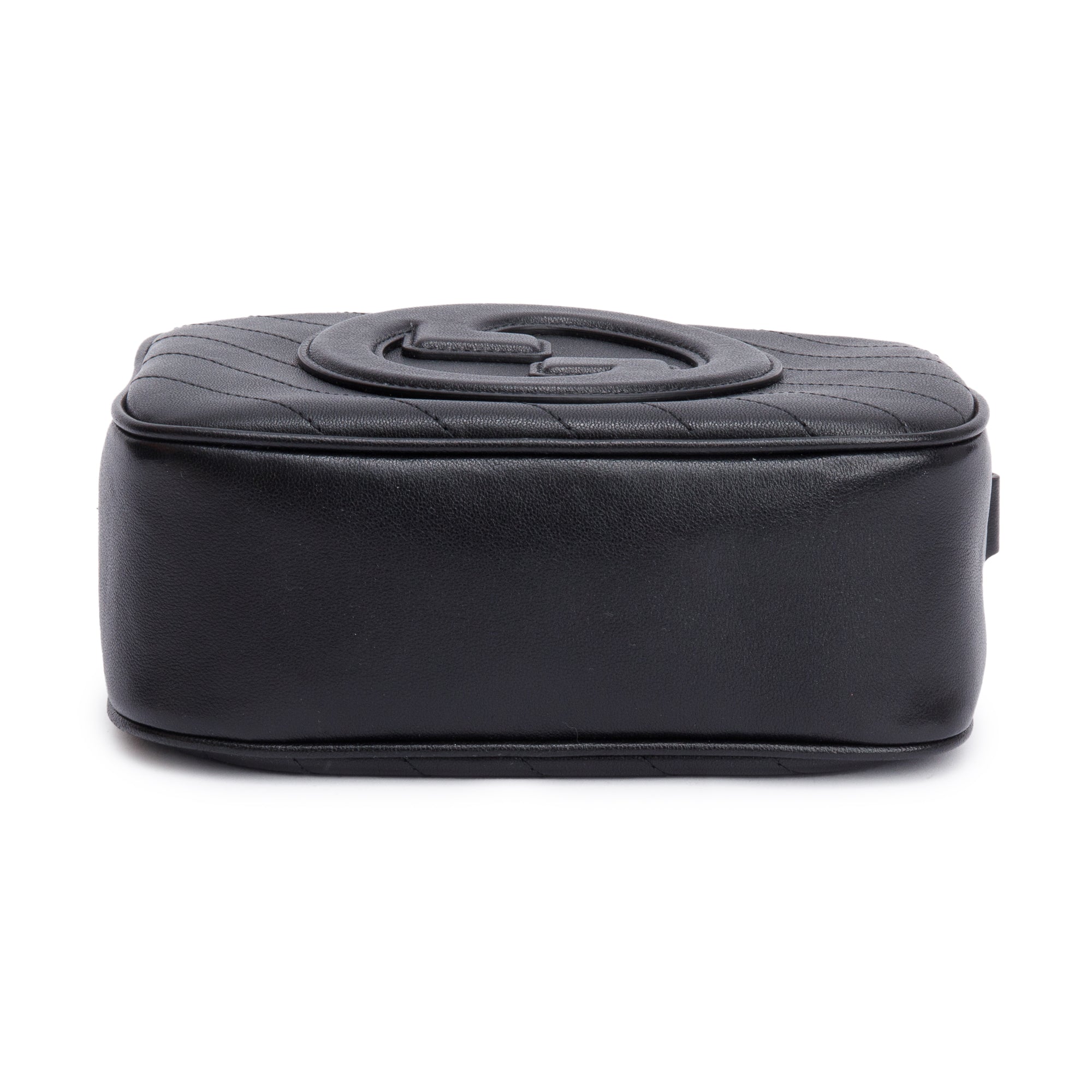 Gucci Black Calfskin Leather Mini Blondie Shoulder Bag