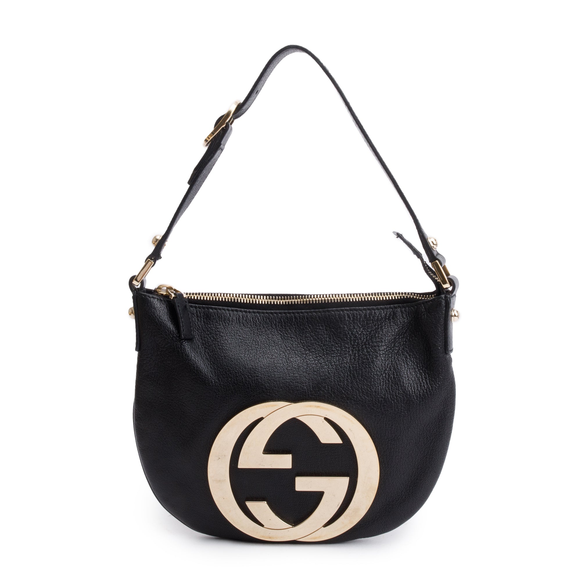 Gucci Black Calfskin Leather Mini Blondie Shoulder Bag