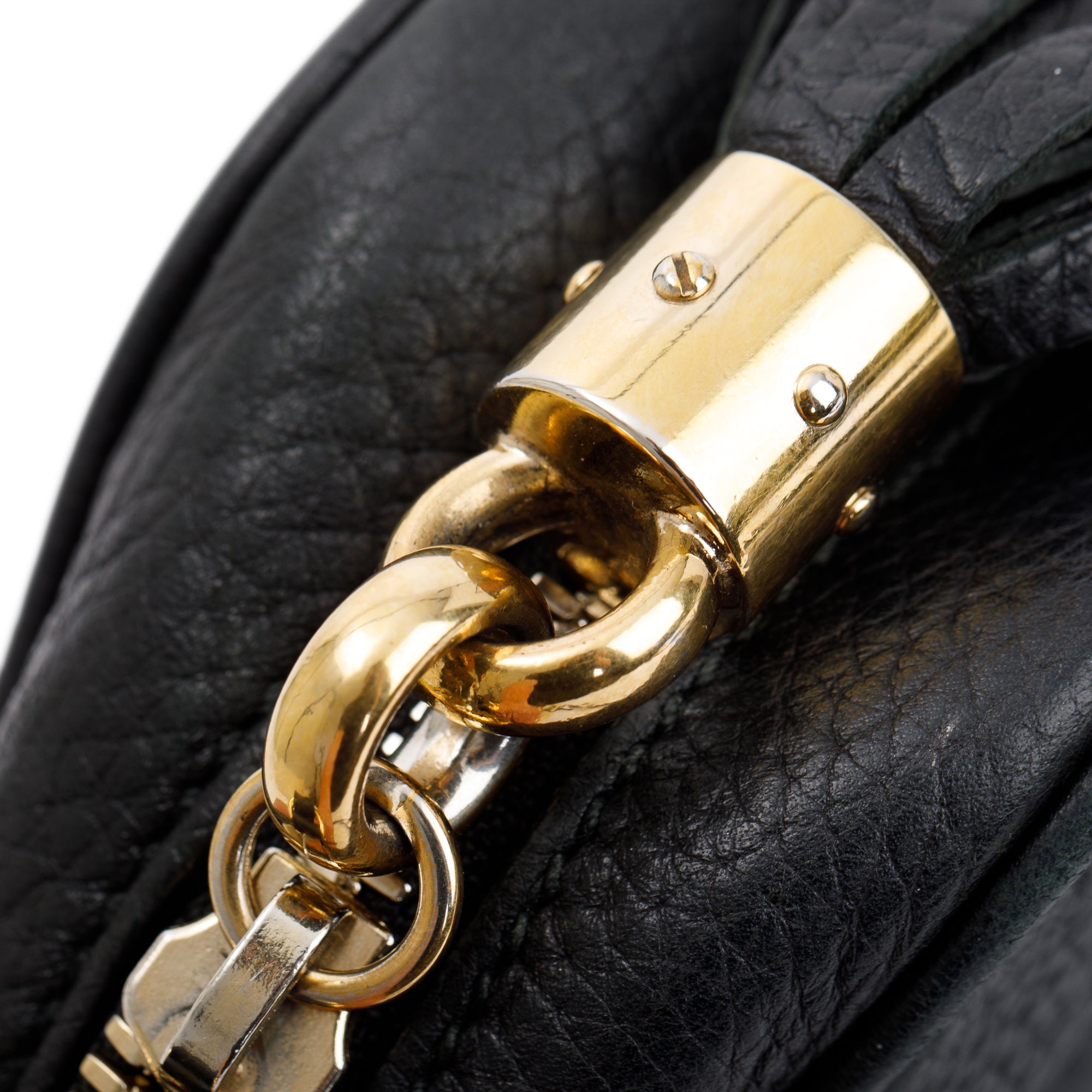 Gucci Black Calfskin Leather Small Soho Disco Bag