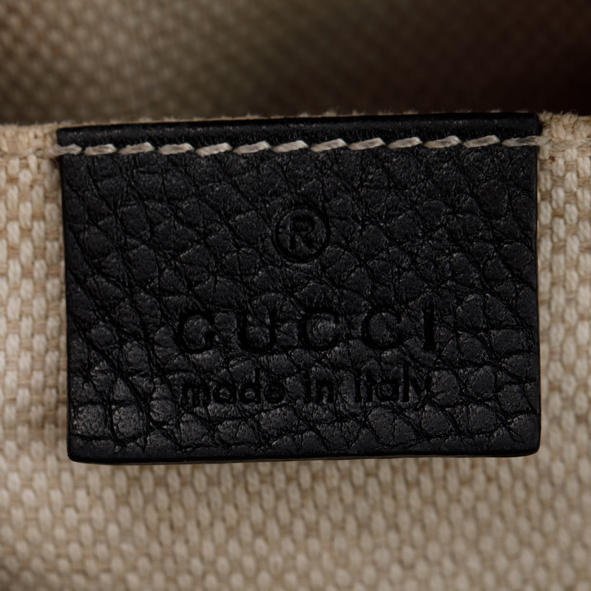 Gucci Black Calfskin Leather Small Soho Disco Bag