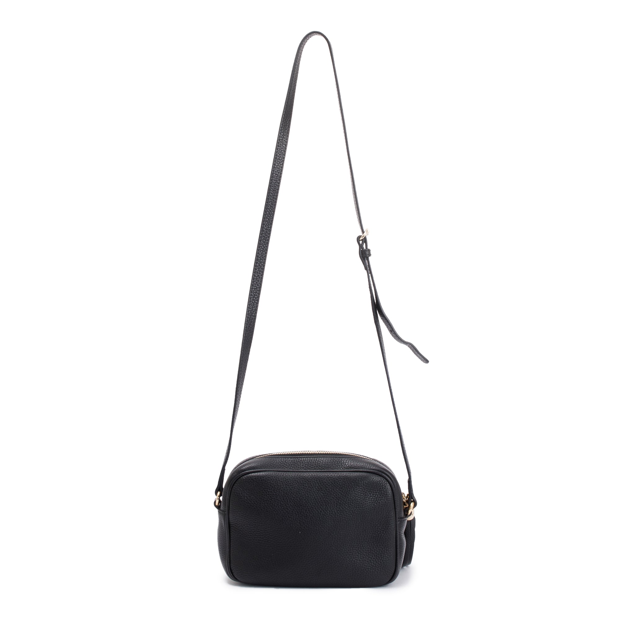 Gucci Black Calfskin Leather Small Soho Disco Bag