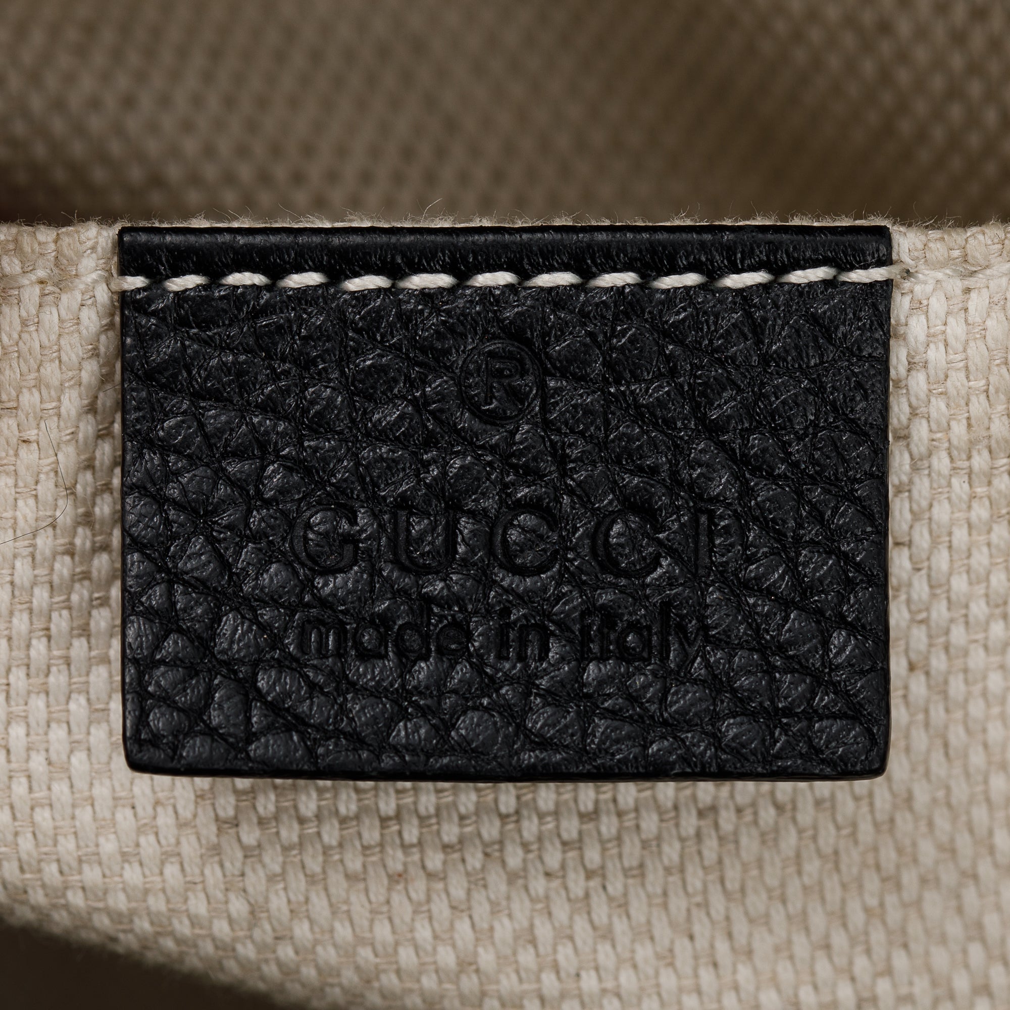 Gucci Black Calfskin Leather Small Soho Disco Bag w/ Box