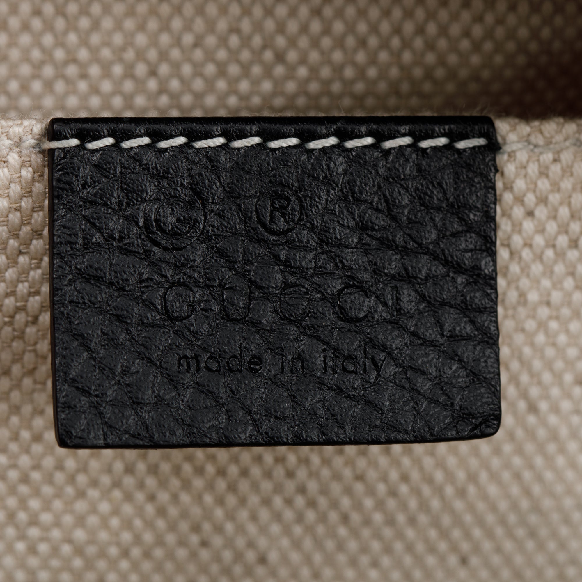 Gucci Black Calfskin Leather Small Soho Disco Bag w/ Box