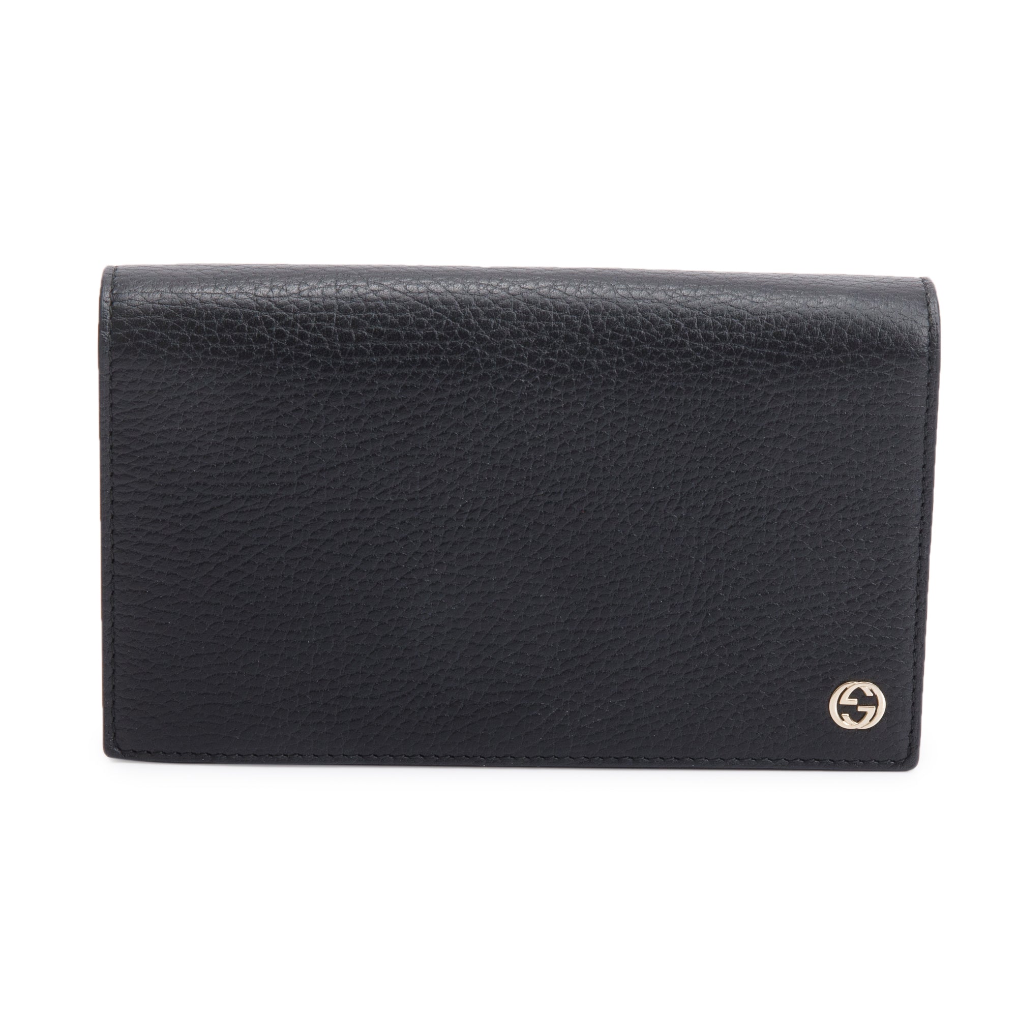 Gucci Black Dollar Calfskin Leather Medium Betty Chain Wallet