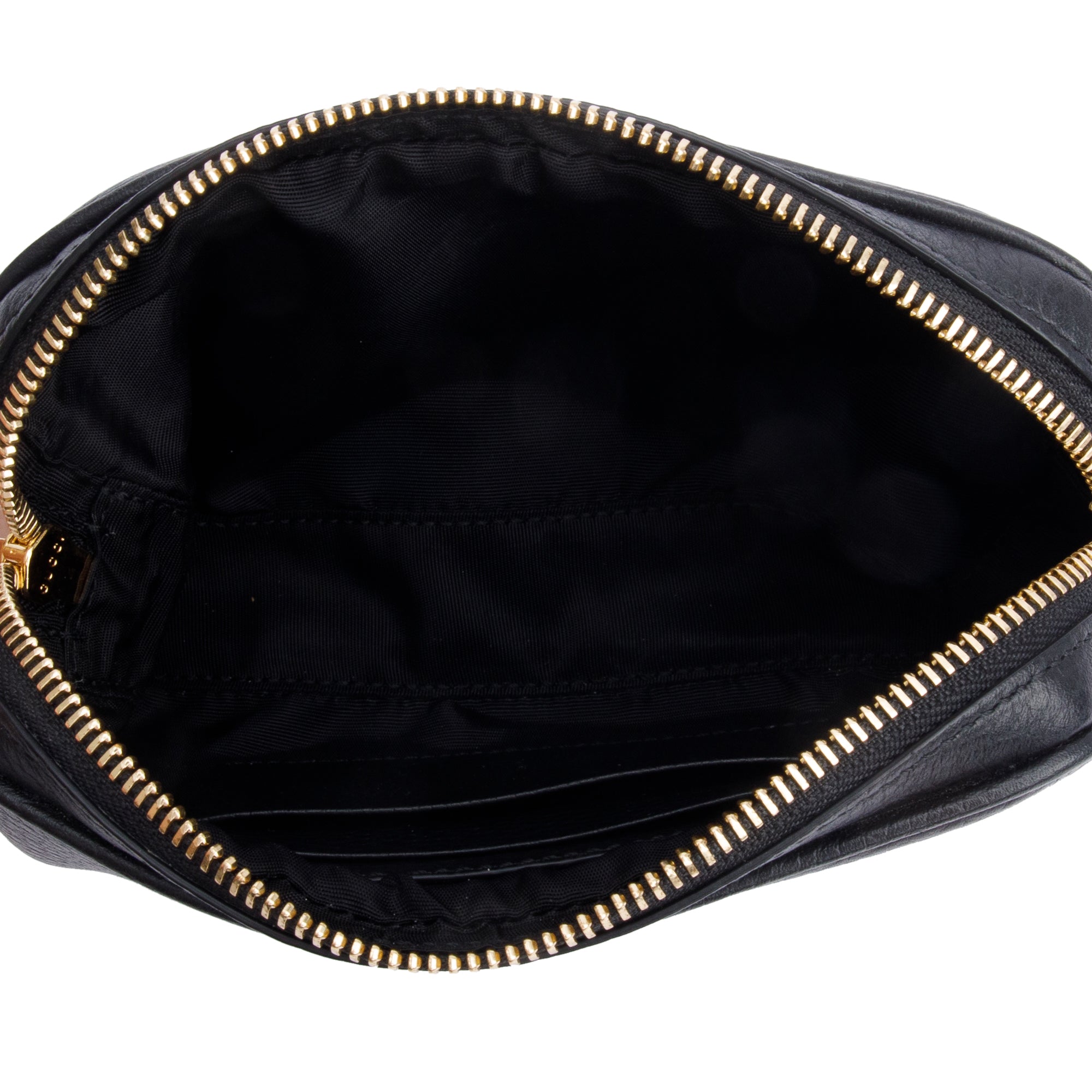 Gucci Black Dollar Calfskin Leather Super Mini GG Marmont Chain Shoulder Bag w/ Box