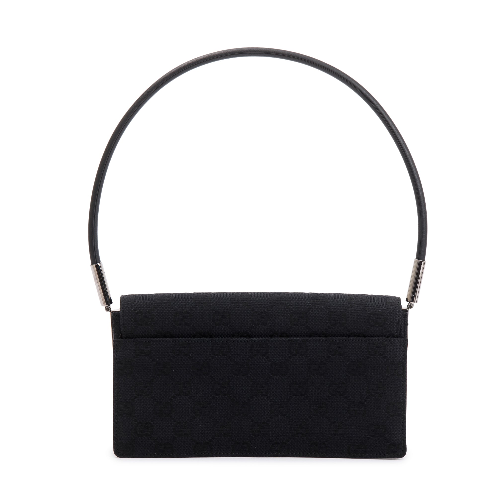 Gucci Black GG Canvas Baguette