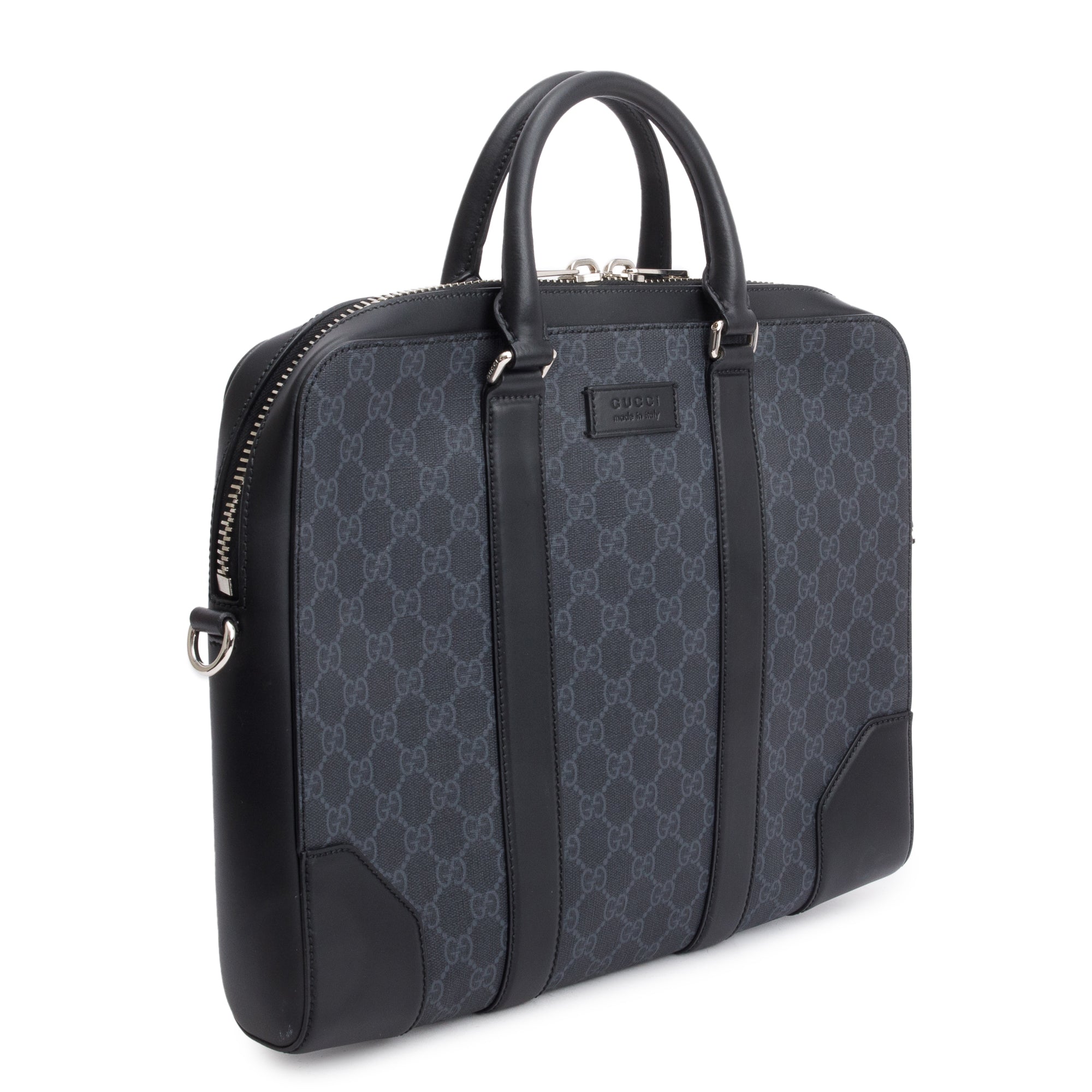 Gucci Black GG Canvas Briefcase