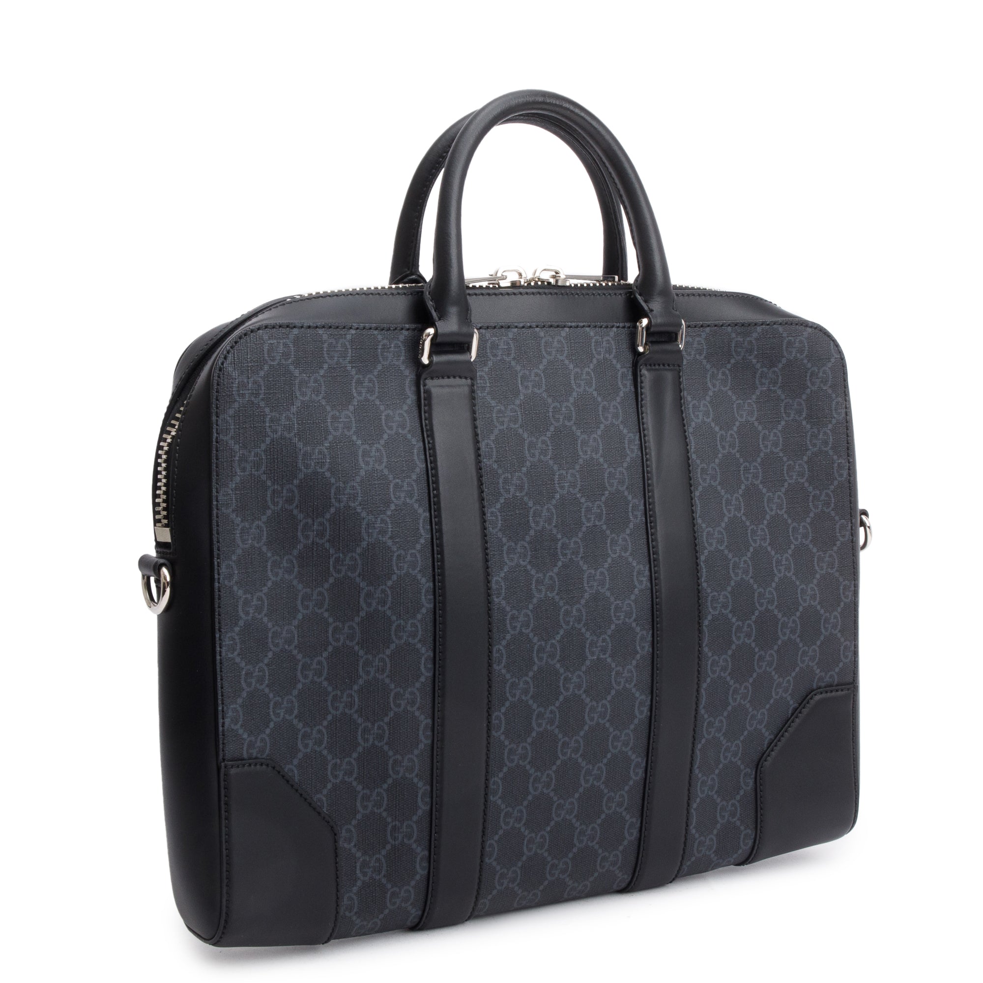 Gucci Black GG Canvas Briefcase