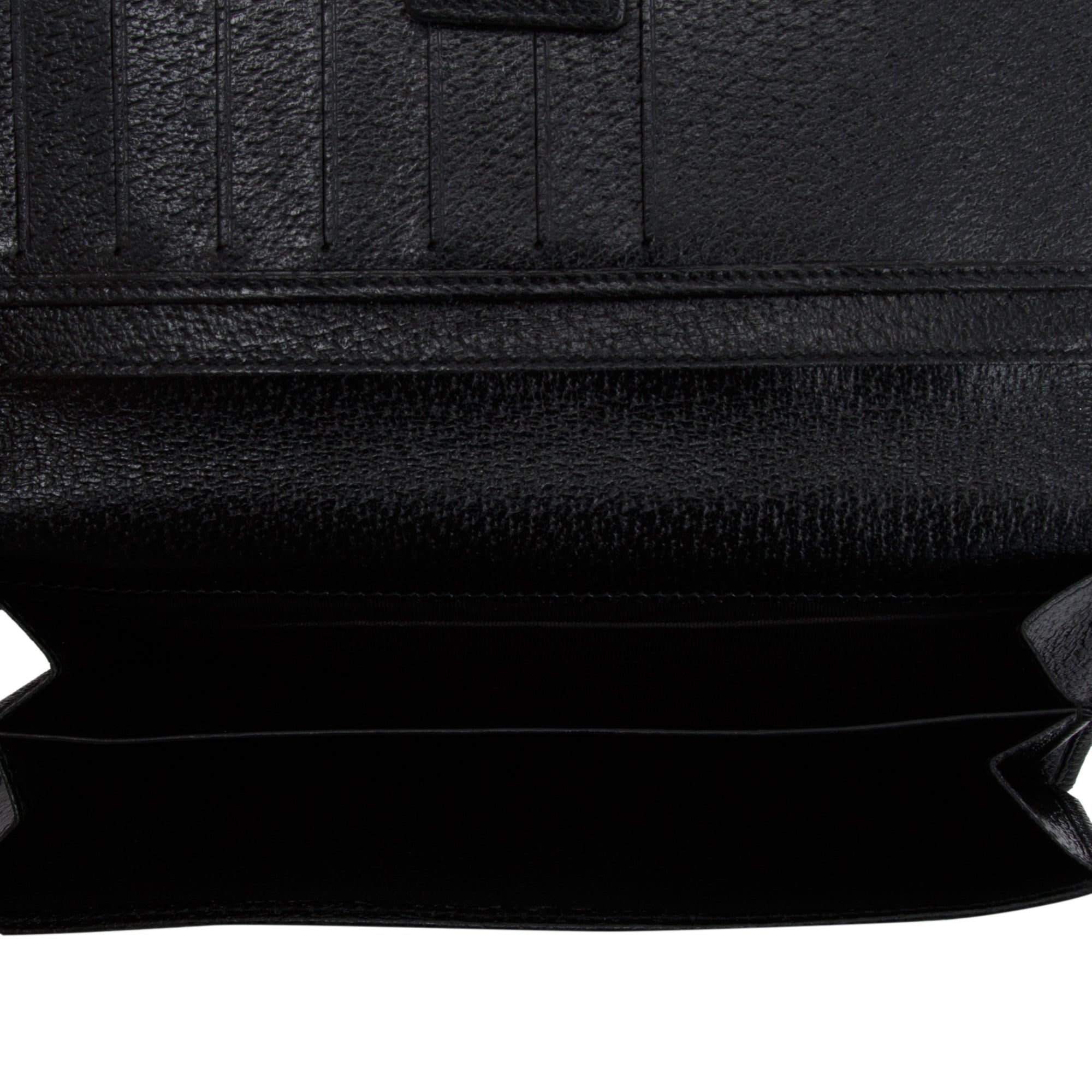 Gucci Black GG Canvas Continental Wallet
