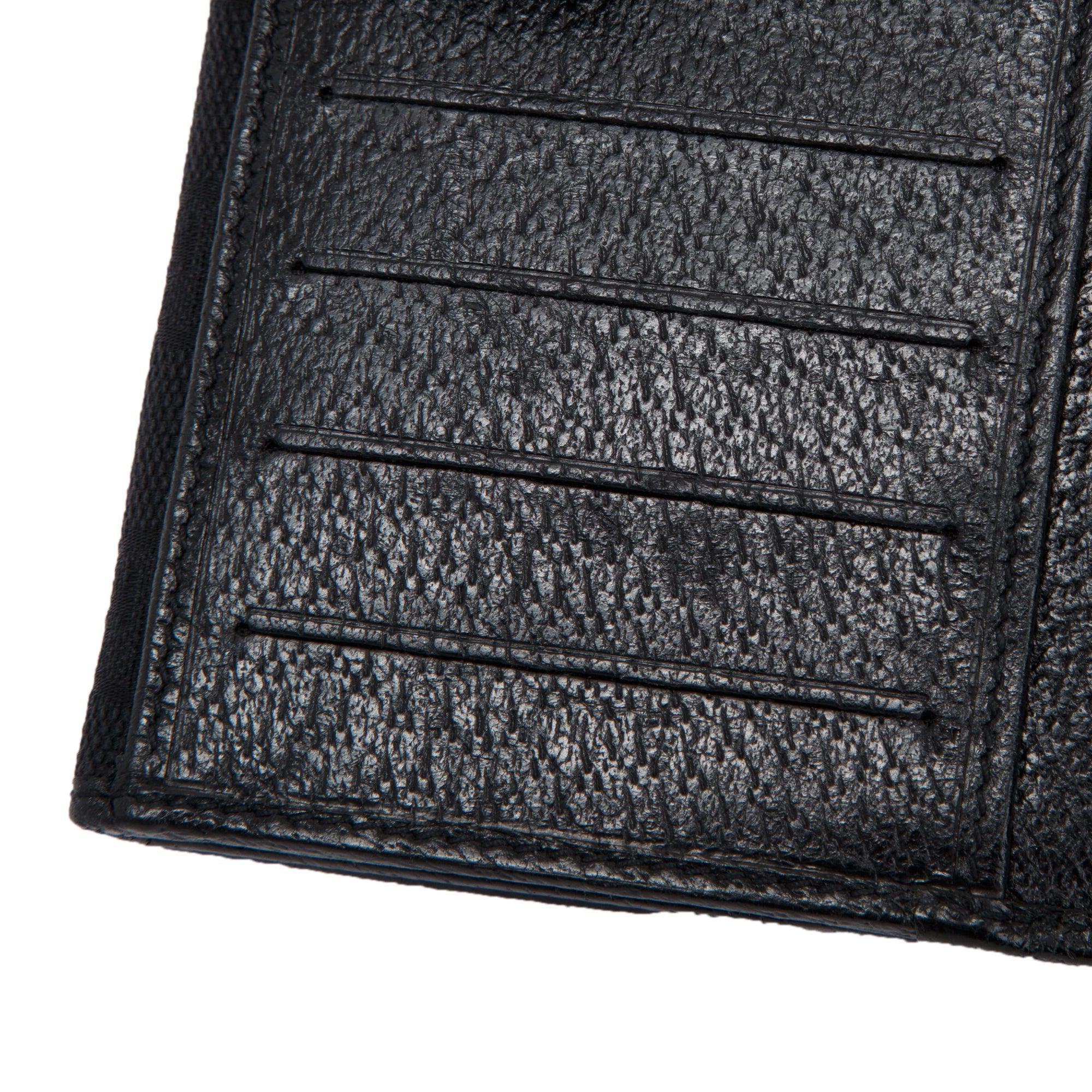 Gucci Black GG Canvas Continental Wallet