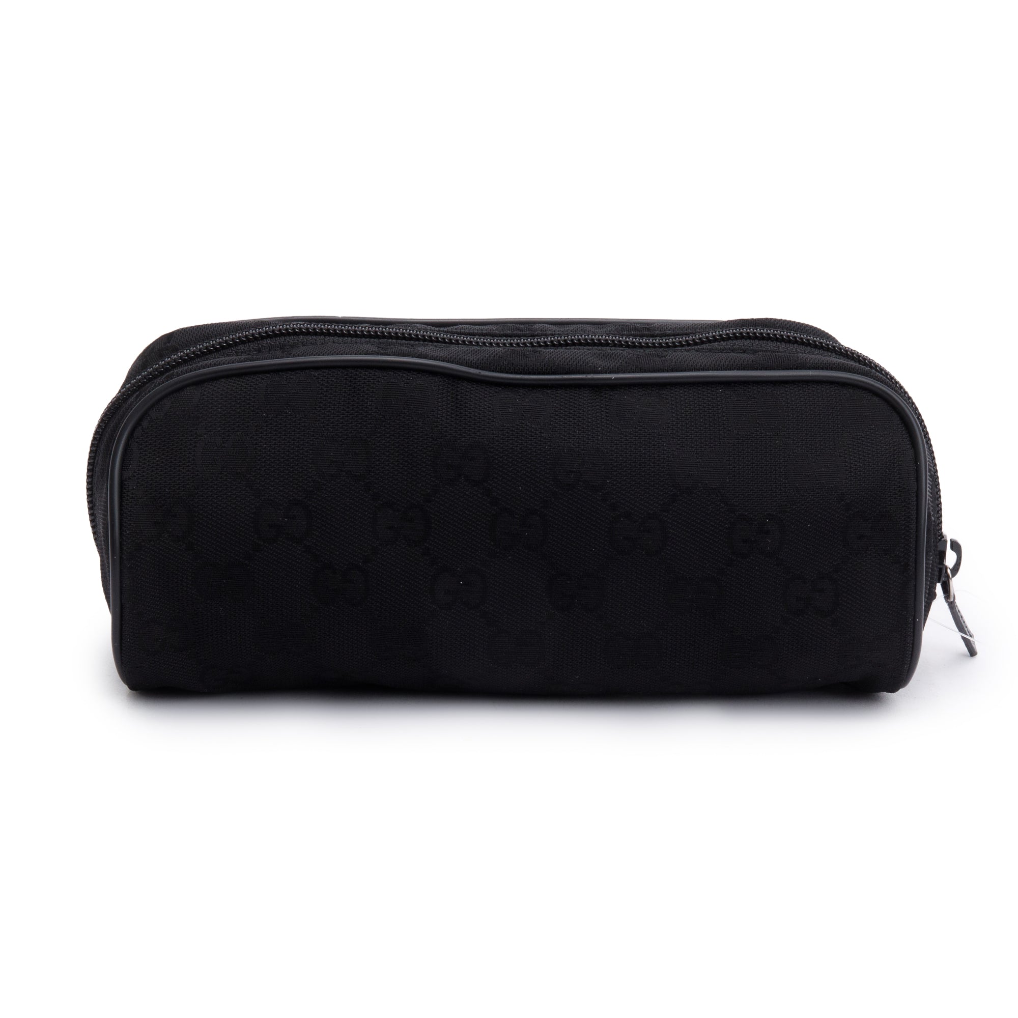 Gucci Black GG Canvas Cosmetic Pouch w/ Box