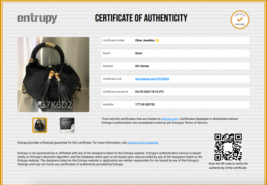 Gucci Black GG Canvas Medium Indy Babouska Hobo