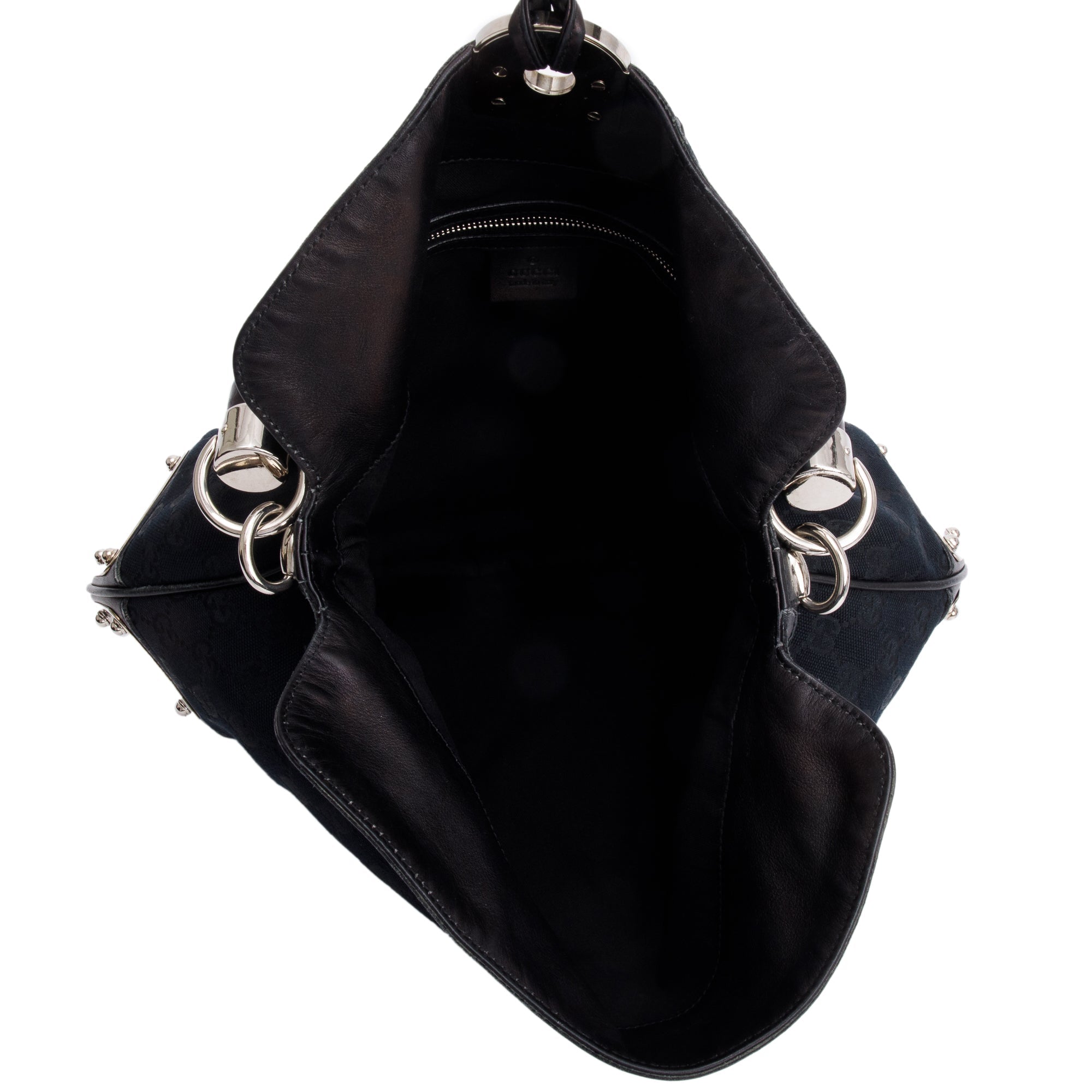 Gucci Black GG Canvas Medium Indy Babouska Hobo