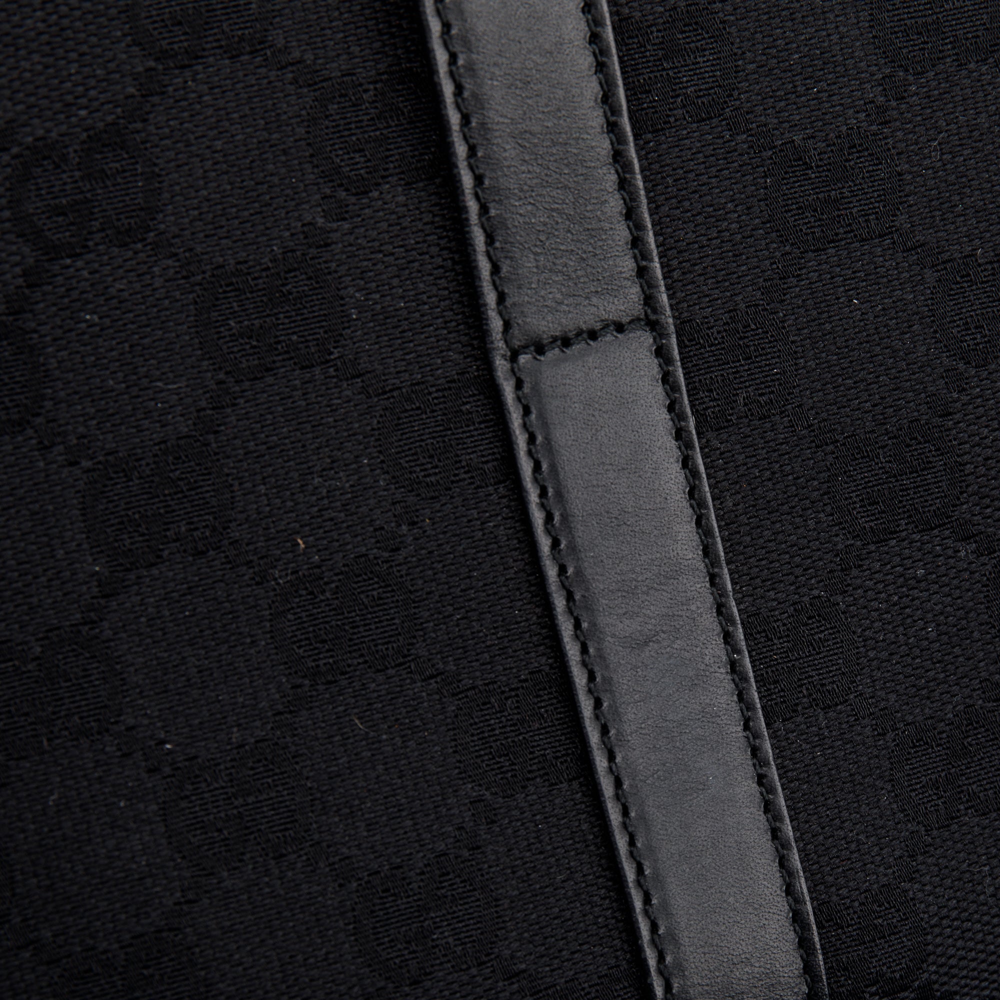 Gucci Black GG Canvas Medium Jackie Bardot Bag