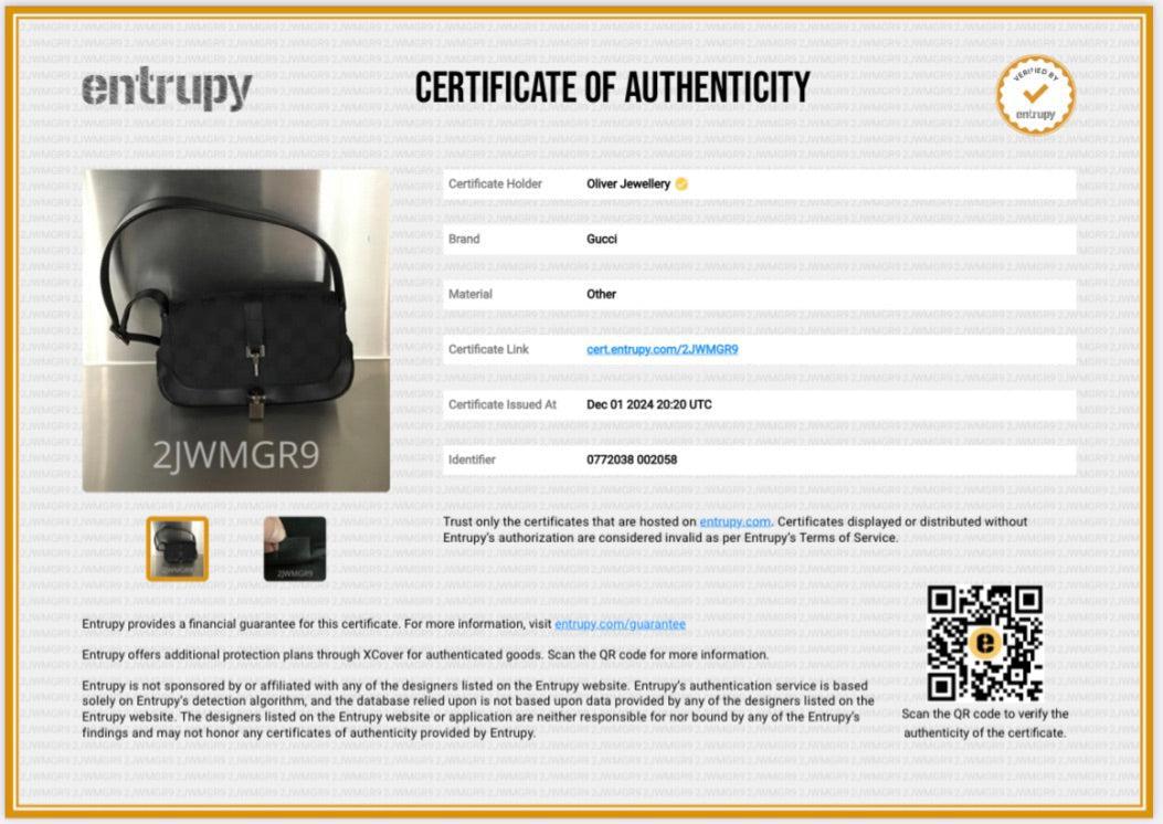 Gucci Black GG Canvas Mini Jackie O Hobo Shoulder Bag