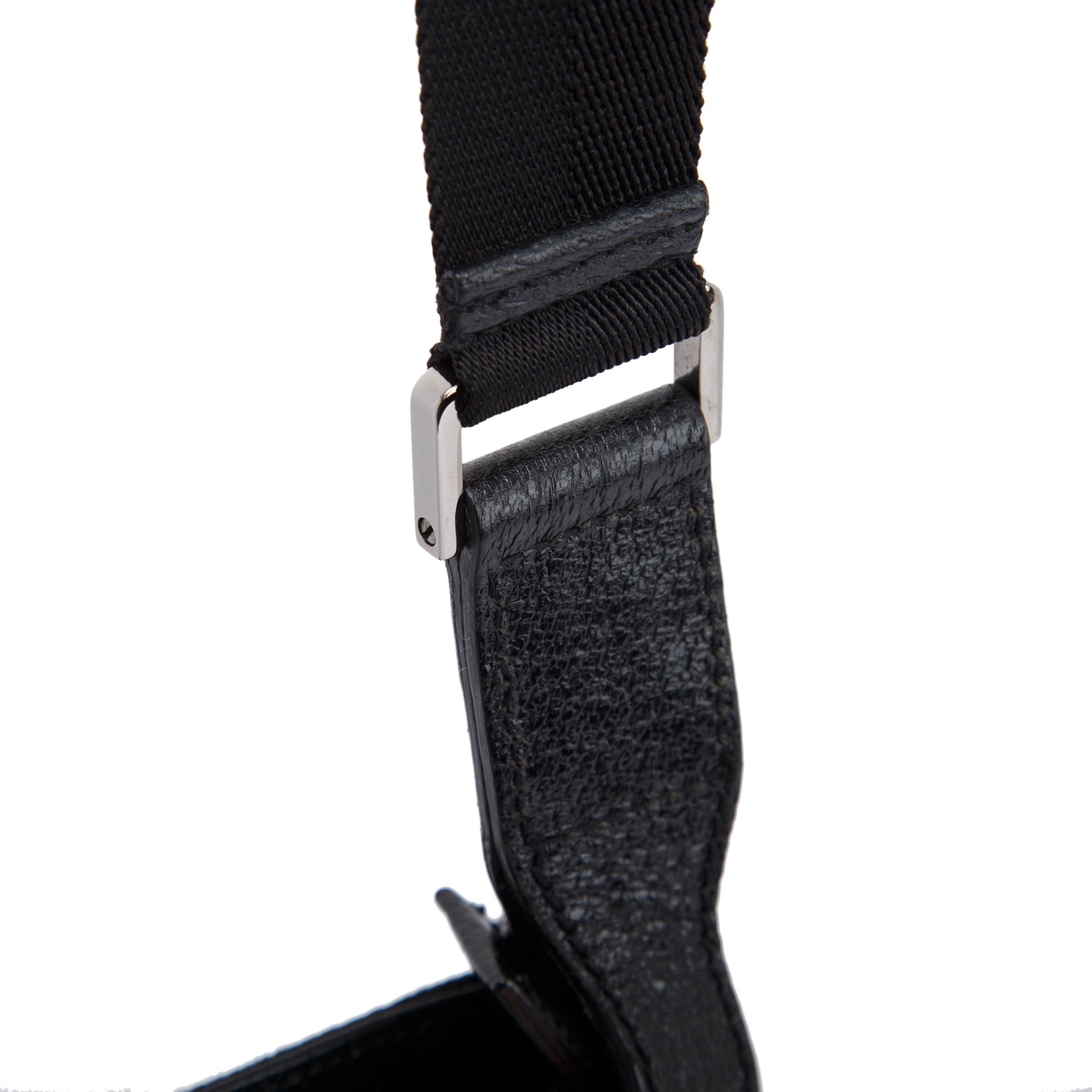 Gucci Black GG Canvas Small Messenger Bag