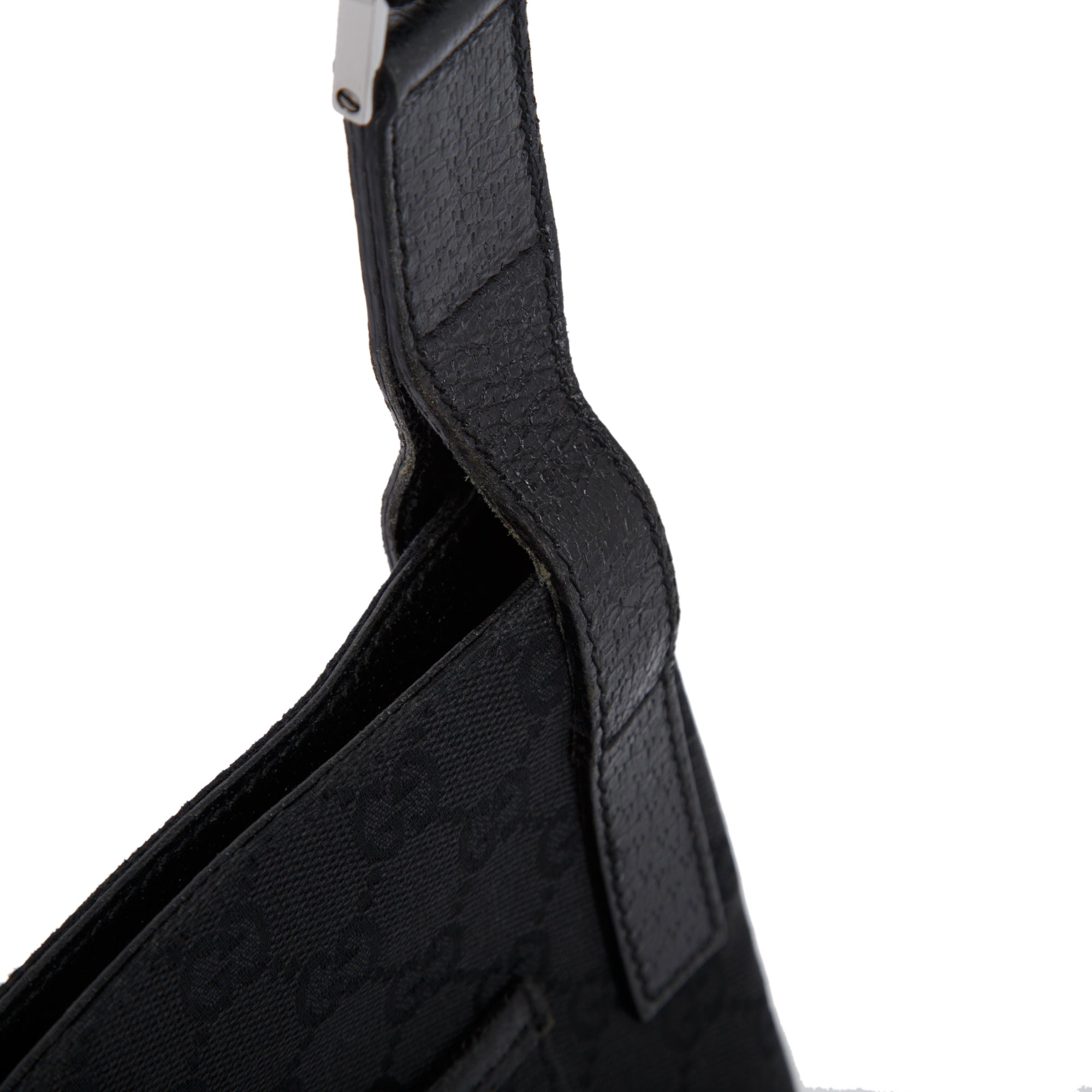 Gucci Black GG Canvas Small Messenger Bag