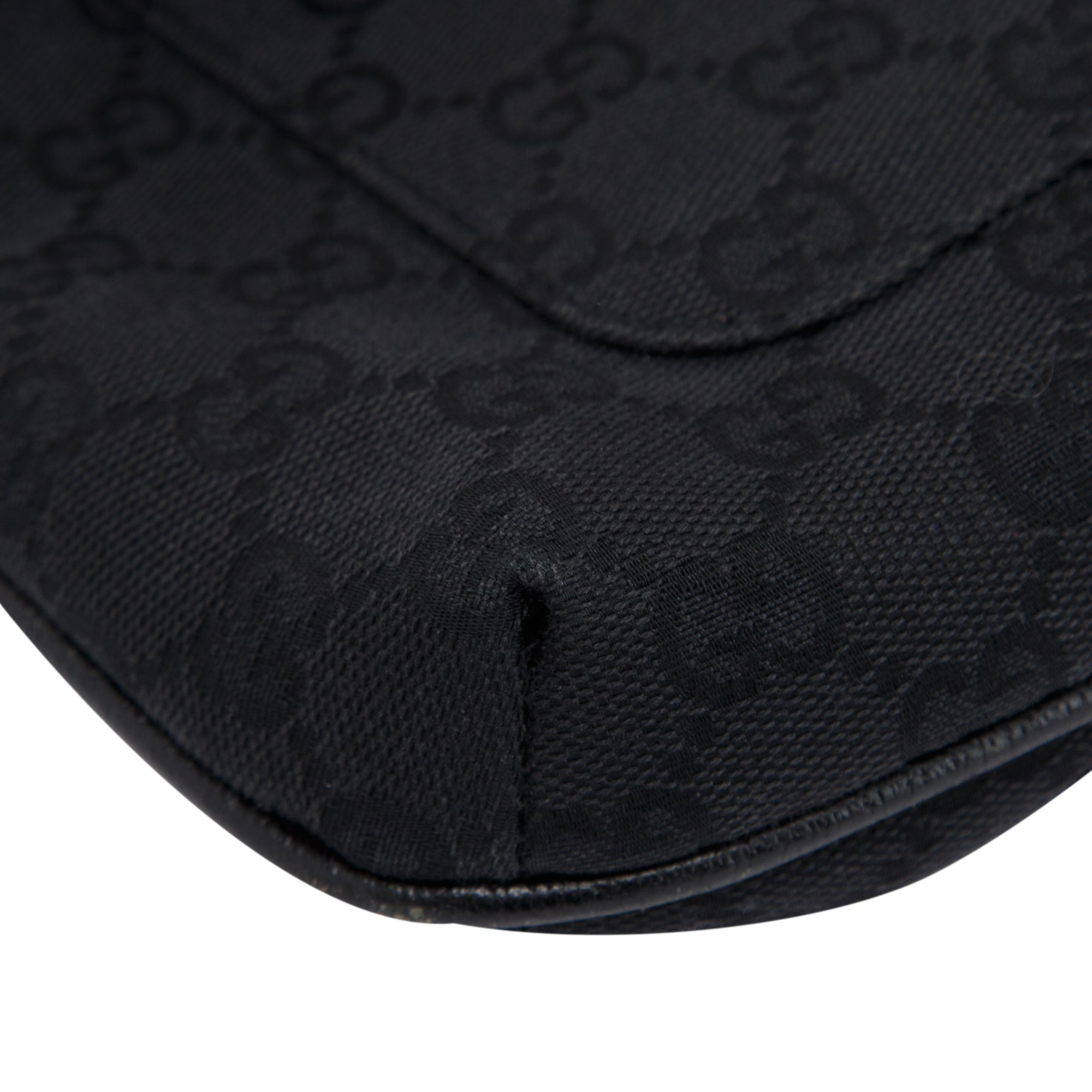 Gucci Black GG Canvas Small Messenger Bag