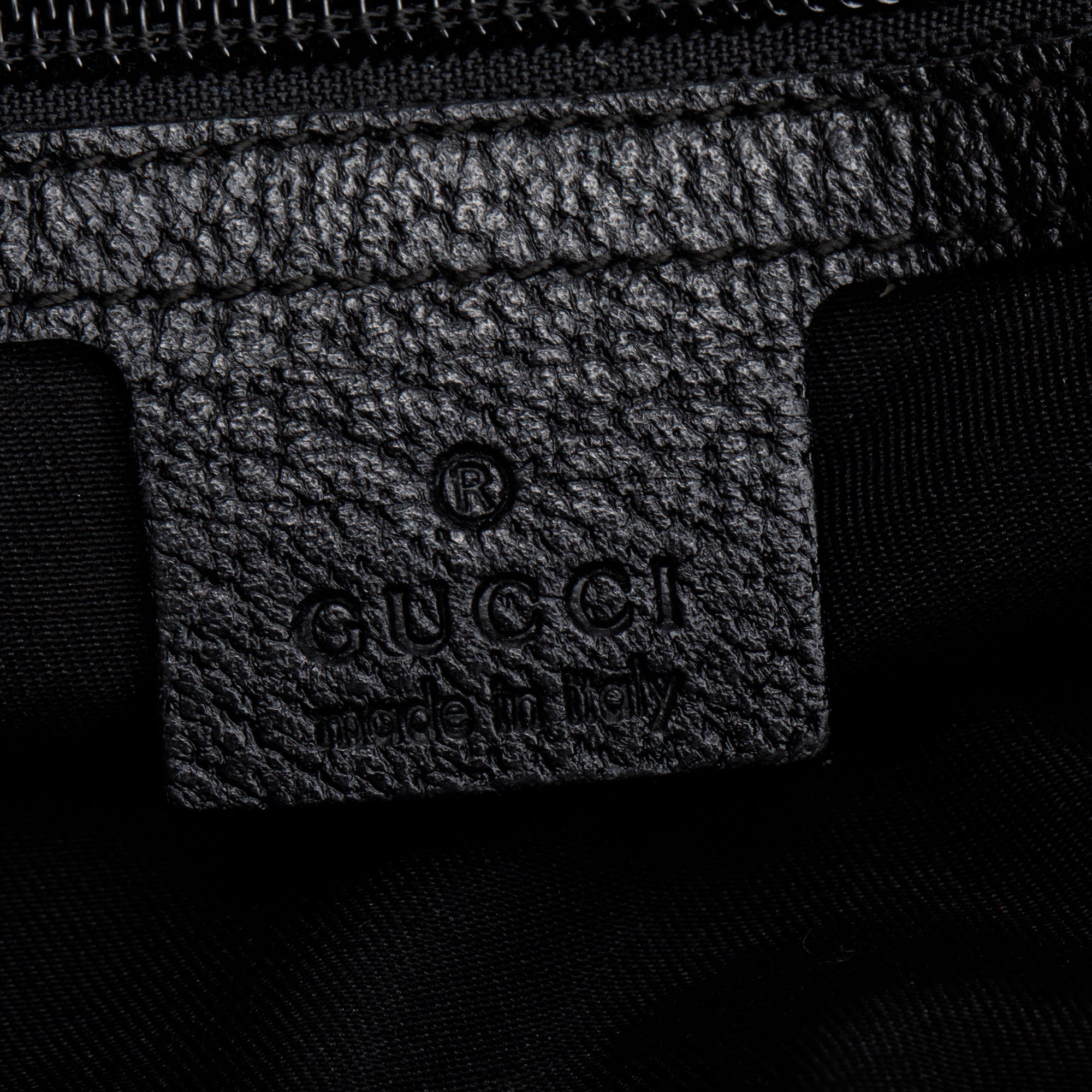 Gucci Black GG Canvas Web Vertical Tote