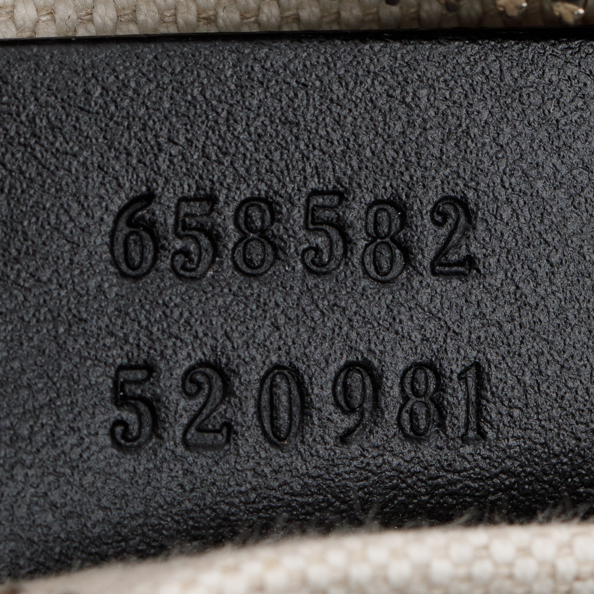 Gucci Black GG Embossed Leather Belt Bag