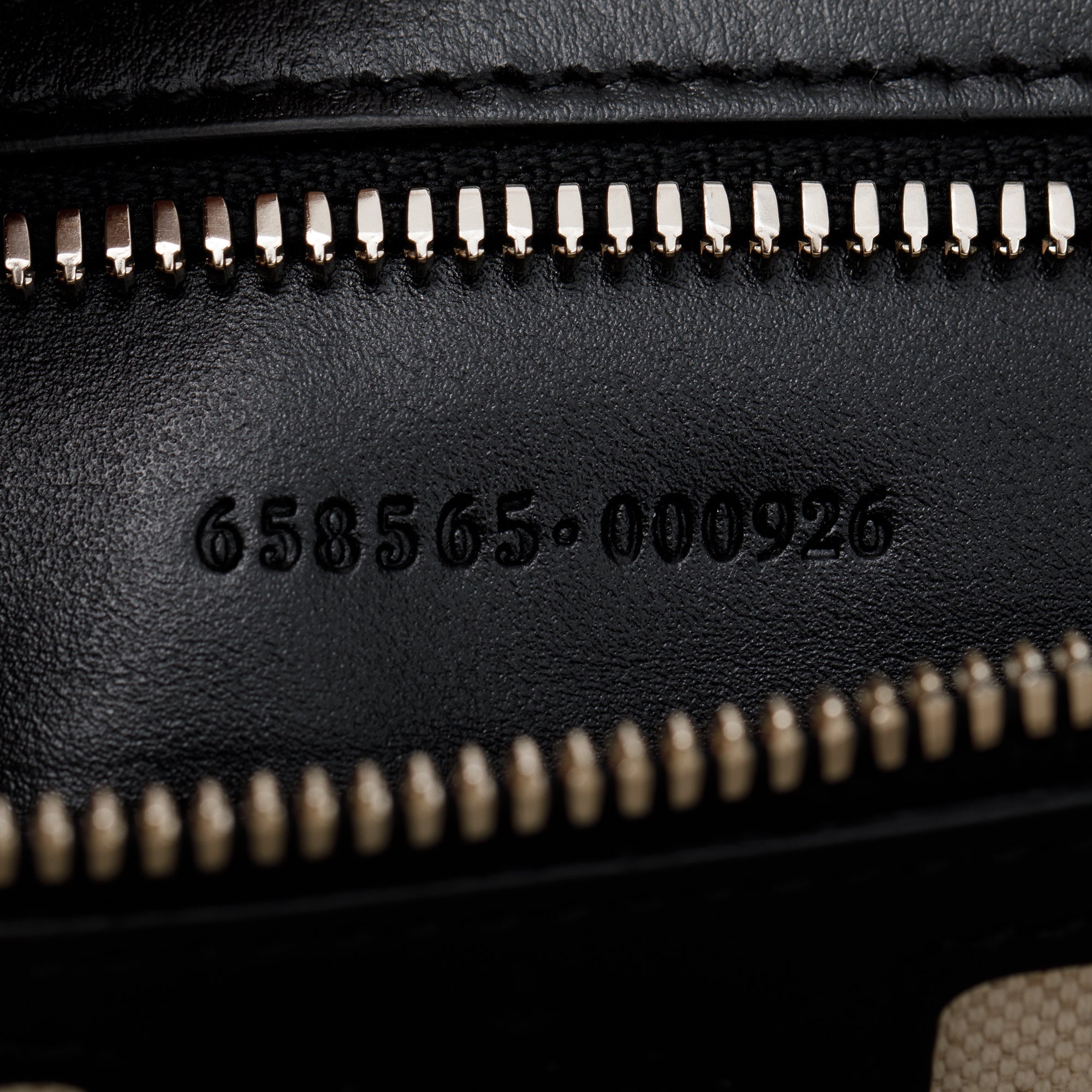 Gucci Black GG Embossed Messenger Bag