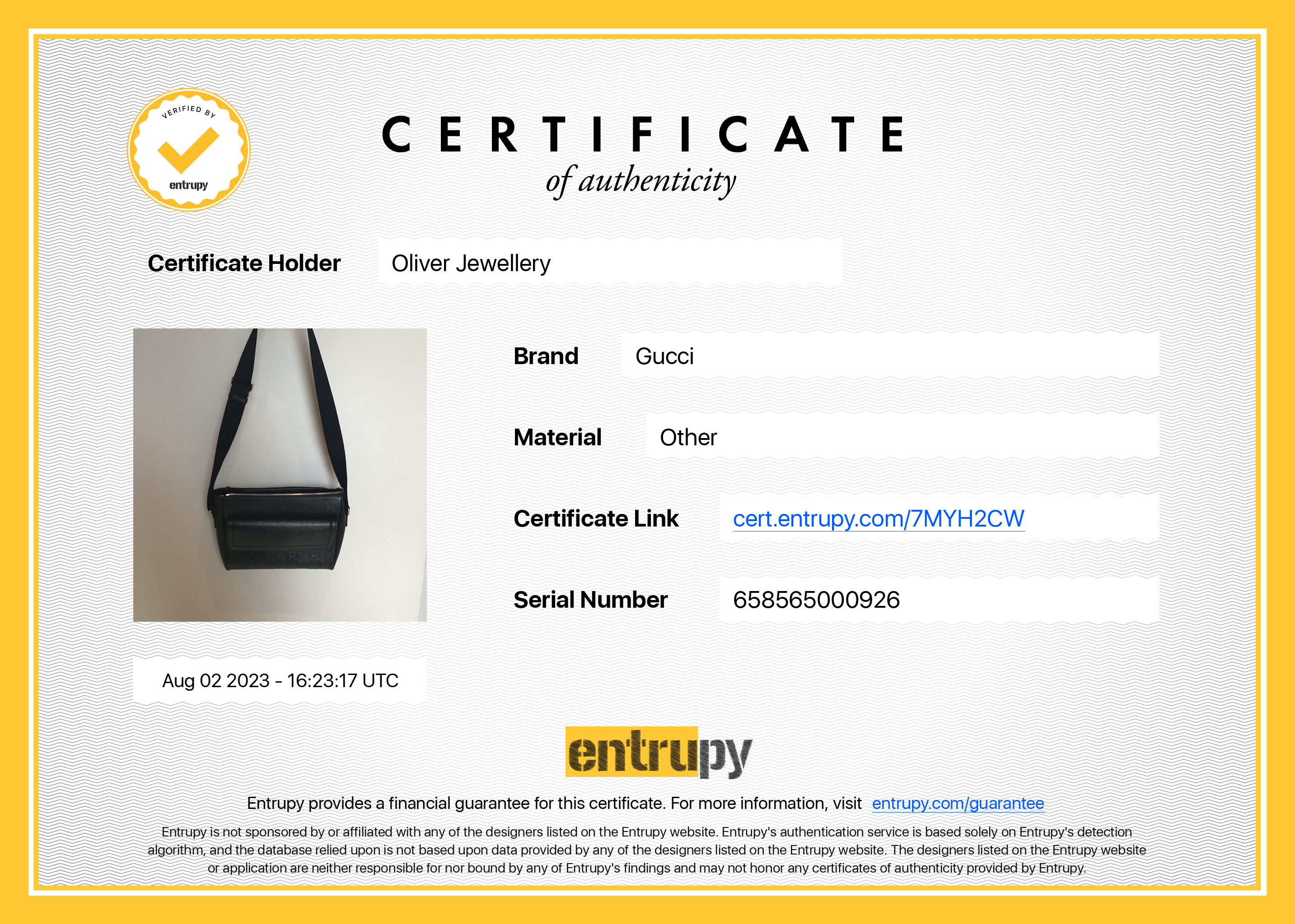 Gucci Black GG Embossed Messenger Bag