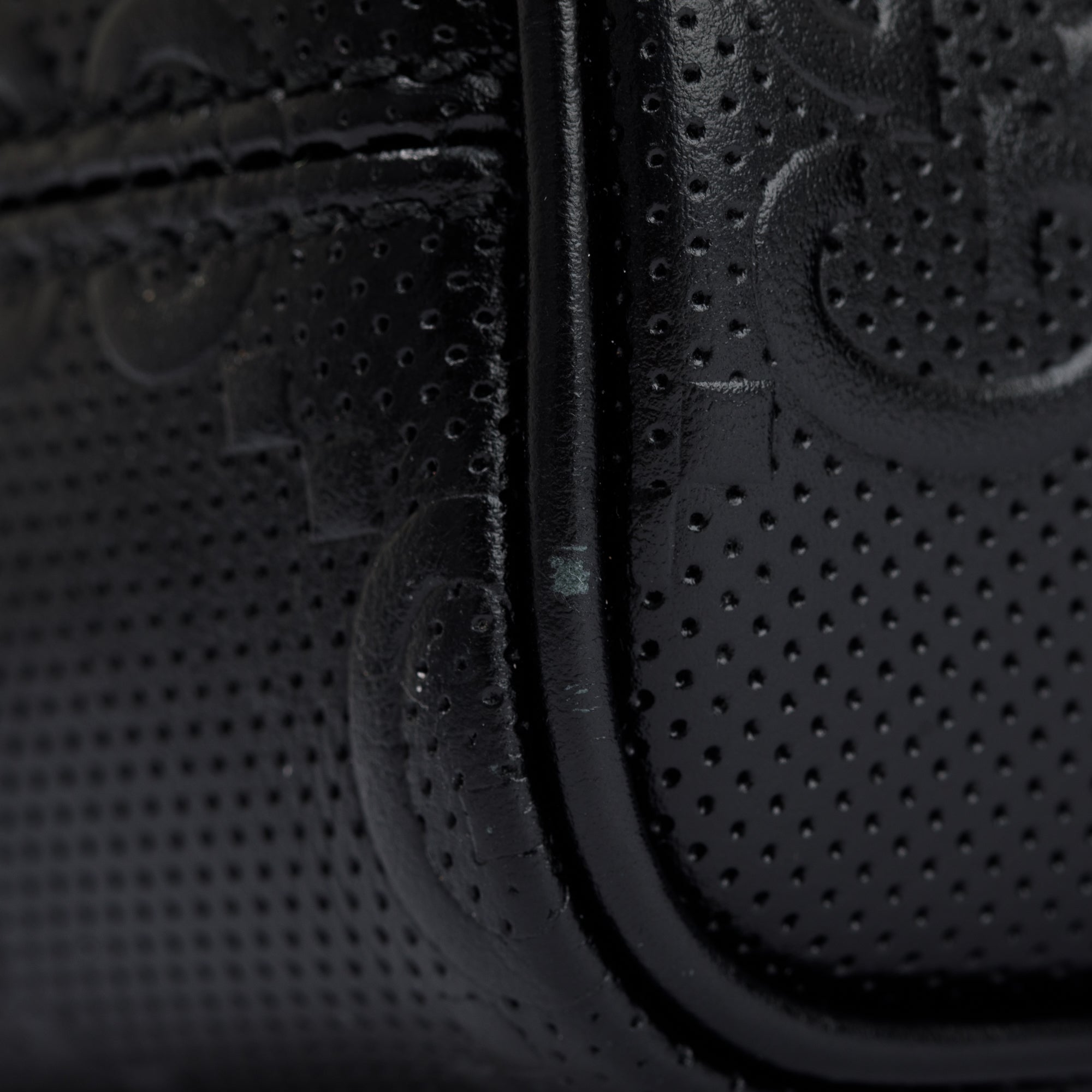 Gucci Black GG Embossed Messenger Bag