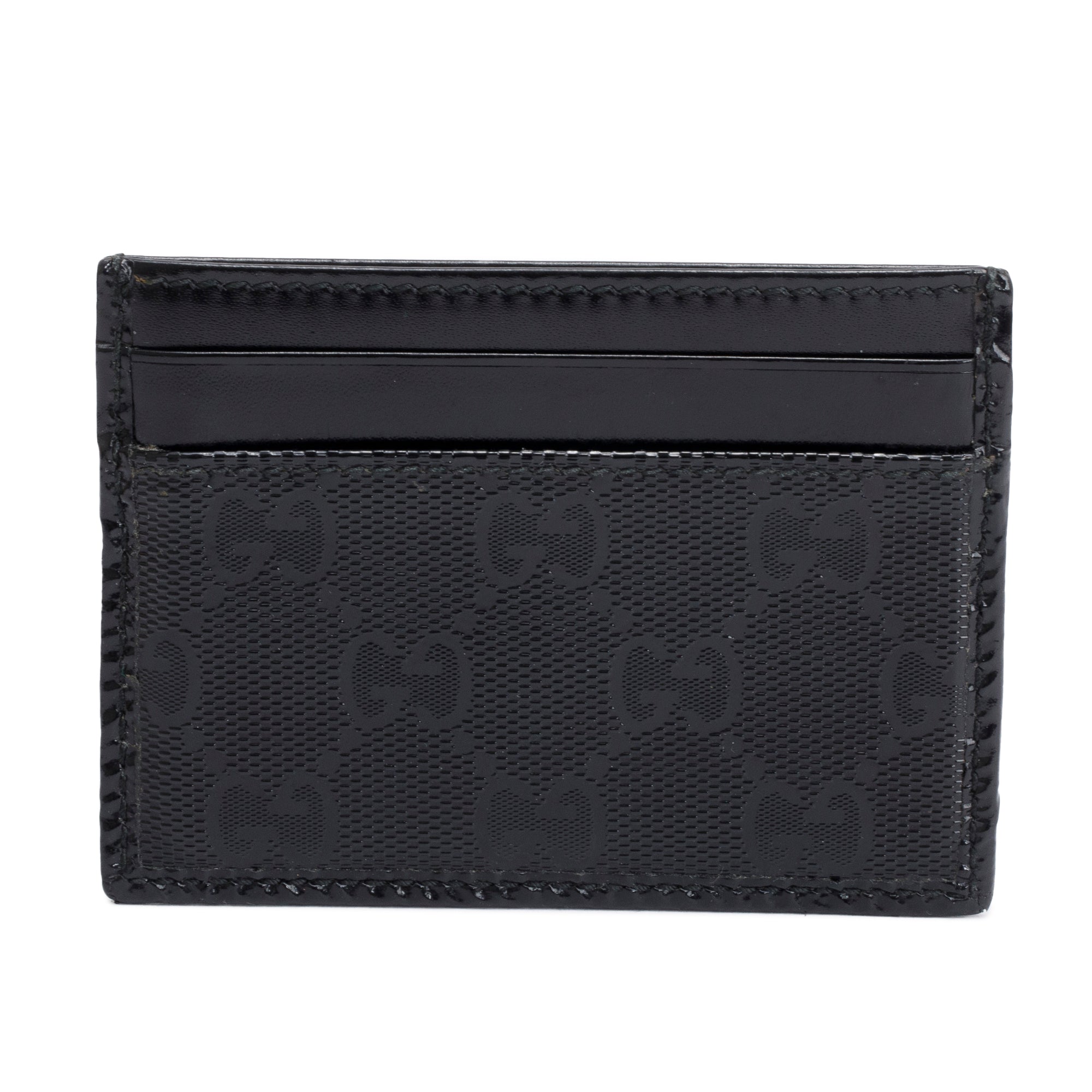 Gucci Black GG Imprime Card Holder