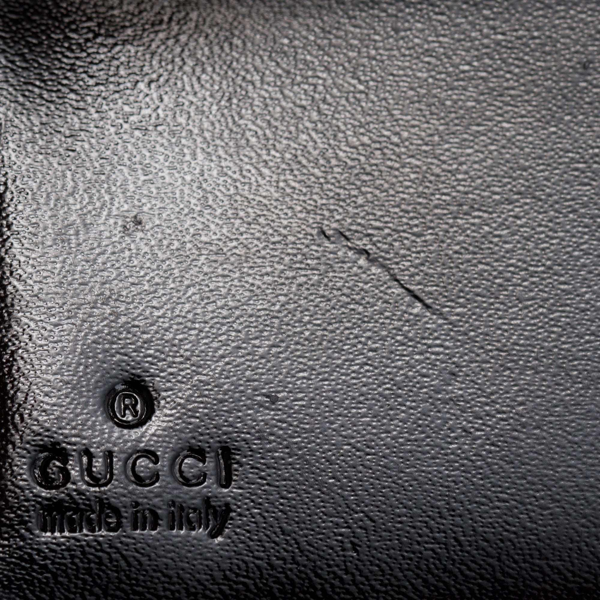 Gucci Black GG Imprime Compact French Wallet