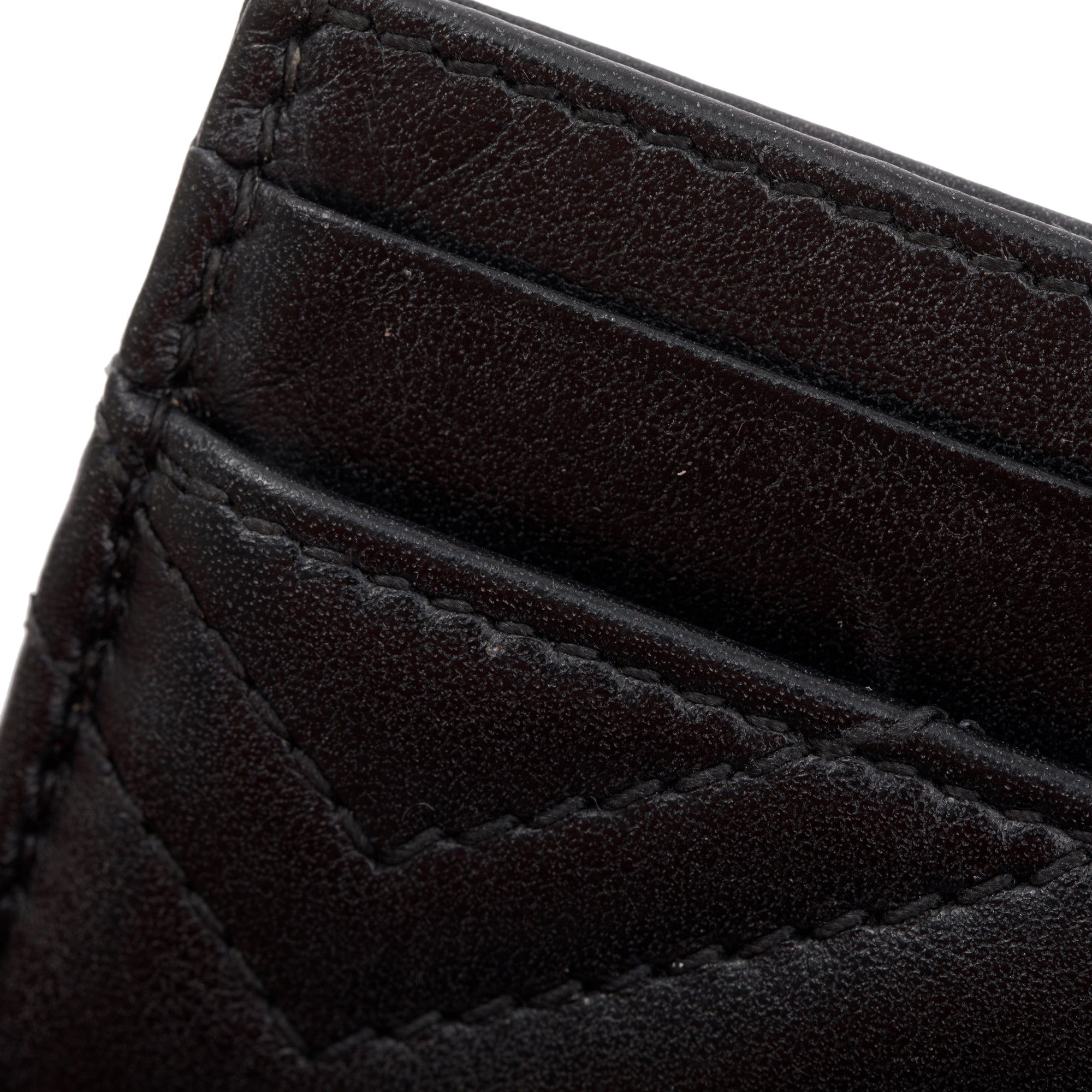 Gucci Black GG Marmont Card Case w/ Box