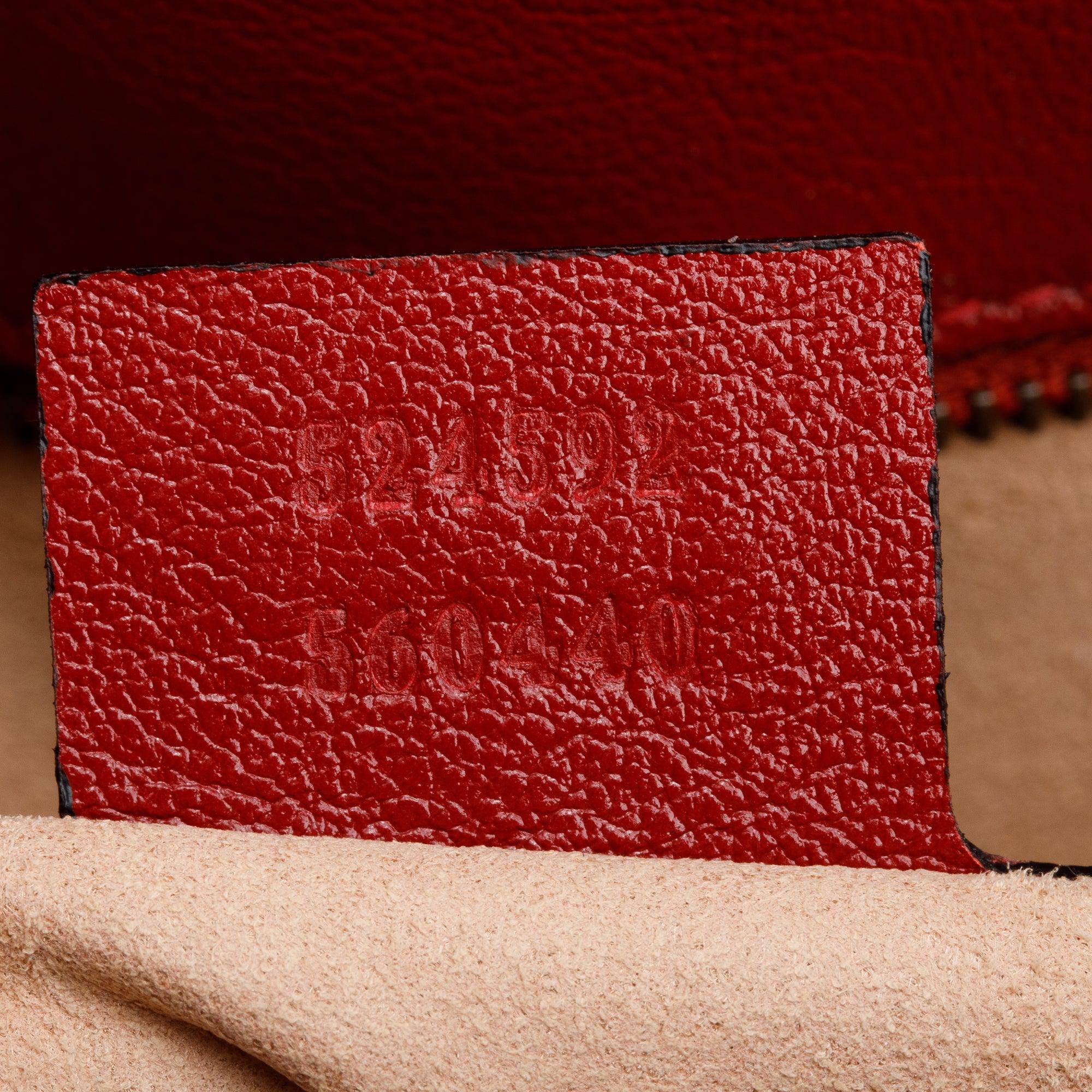 Gucci Black GG Marmont Diagonal Quilted Leather Accordion Medium Shoulder Bag