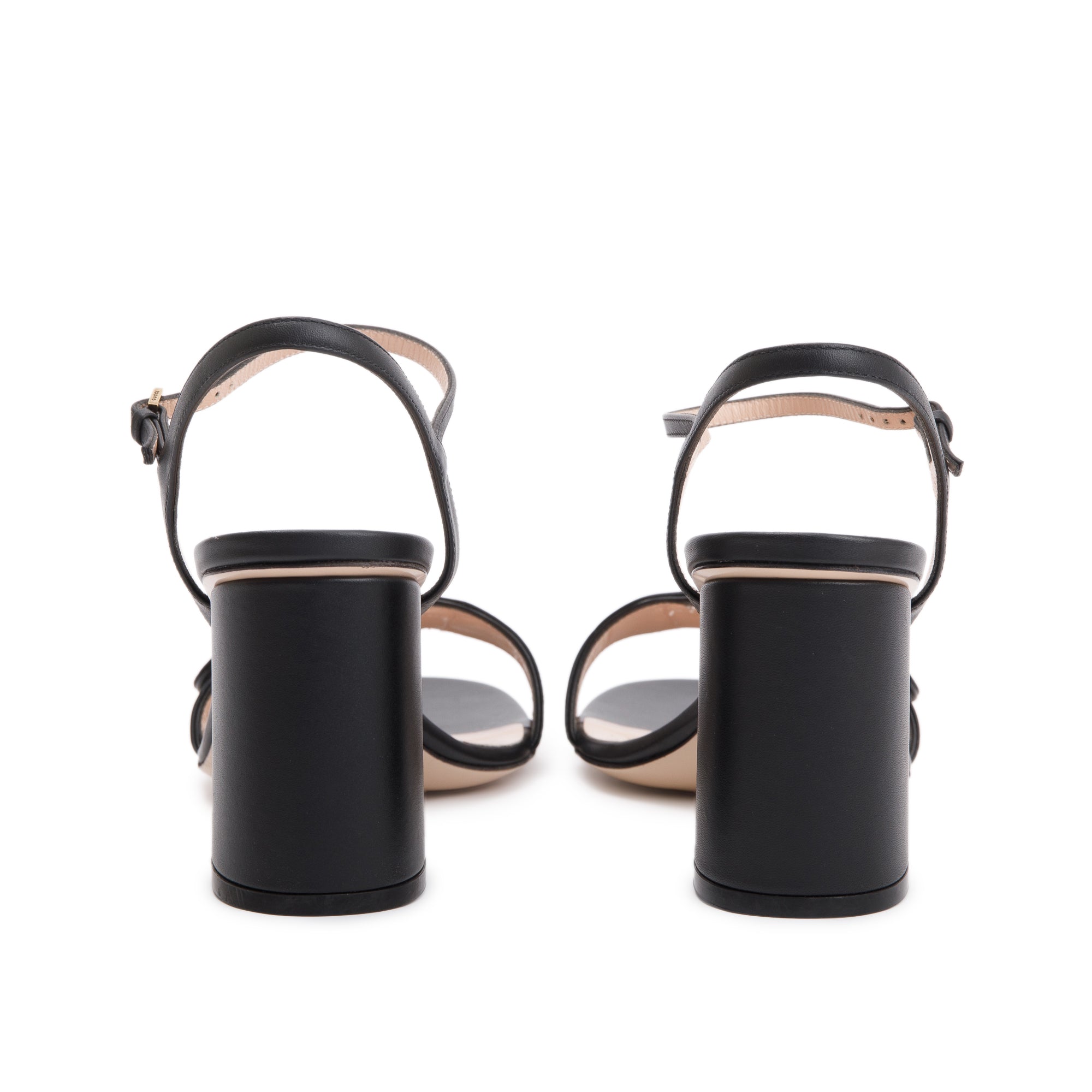 Gucci Black GG Marmont Leather Lifford Sandals , Size 40.5 w/ Box