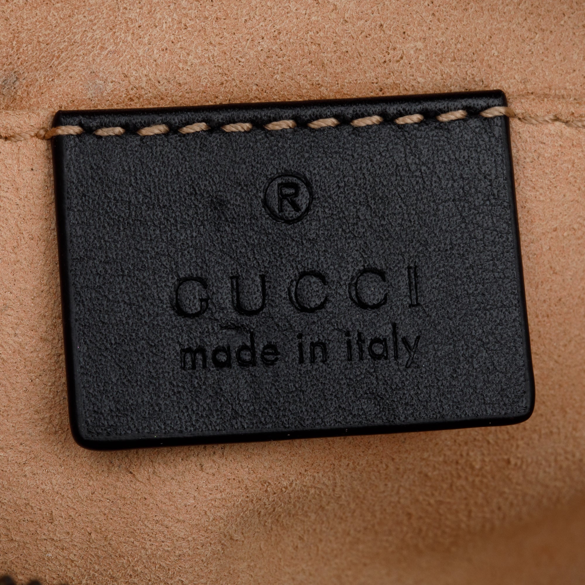 Gucci Black GG Marmont Matelasse Leather Belt Bag, Size 85 34 w/ Box