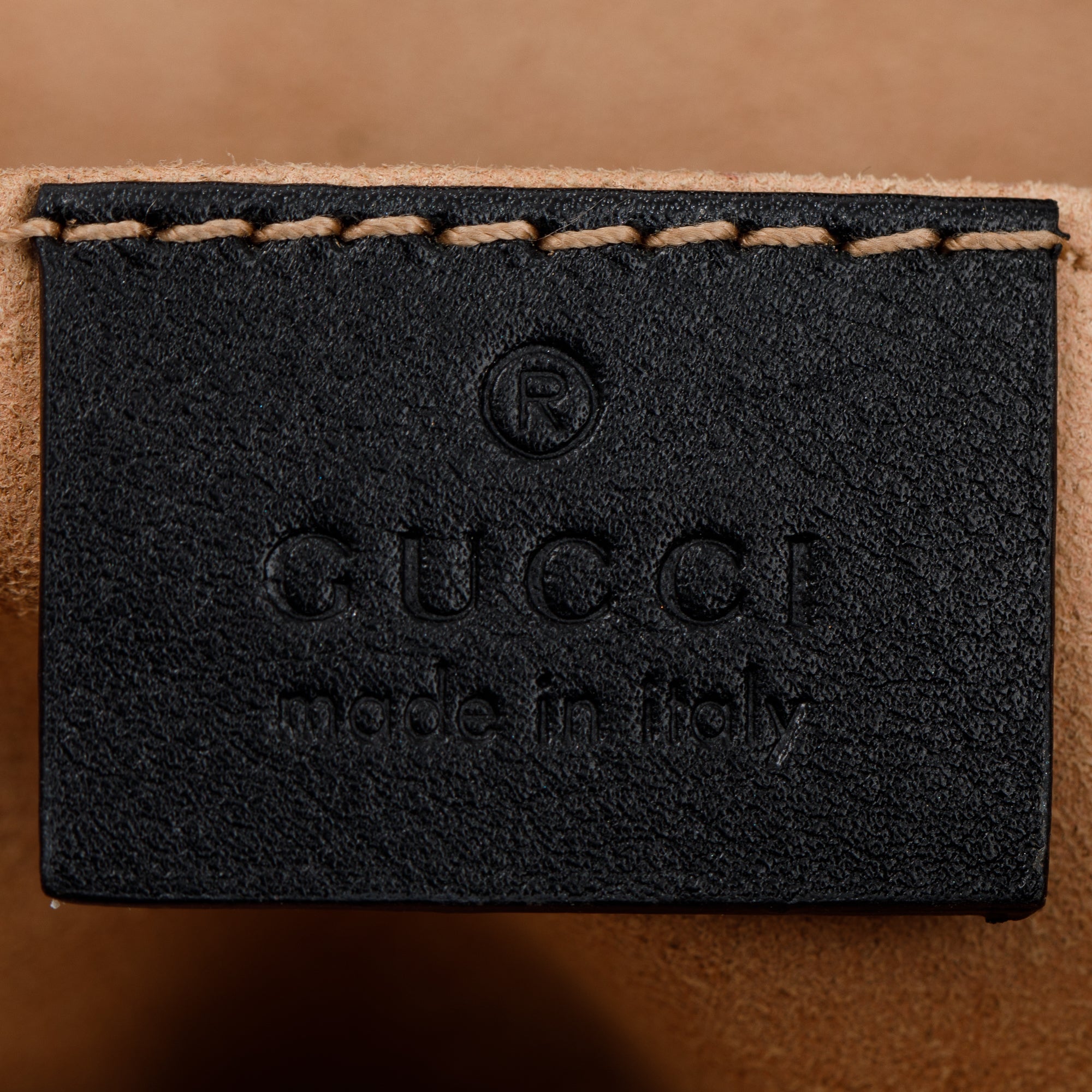 Gucci Black GG Marmont Matelasse Leather Belt Bag w/ Box